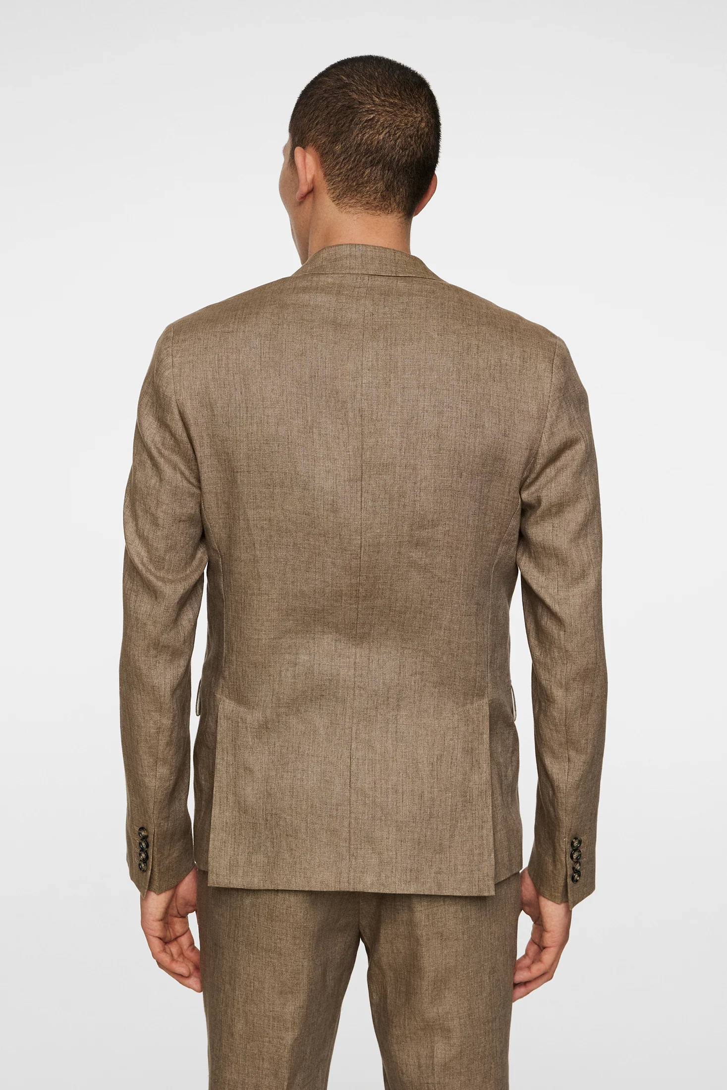 Elton U Super Linen Blazer / Sepia Tint - Image 3
