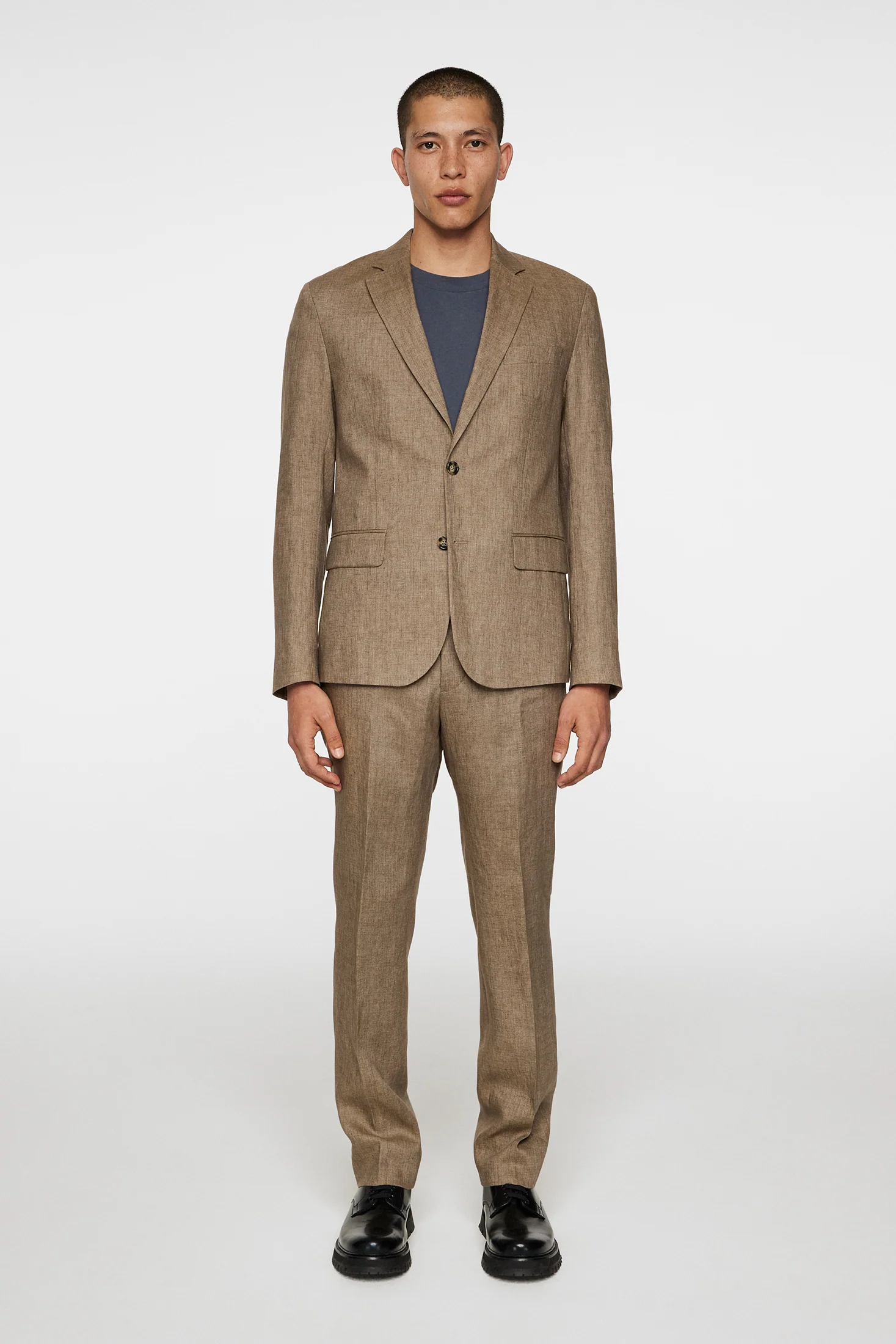 Elton U Super Linen Blazer / Sepia Tint - Image 4