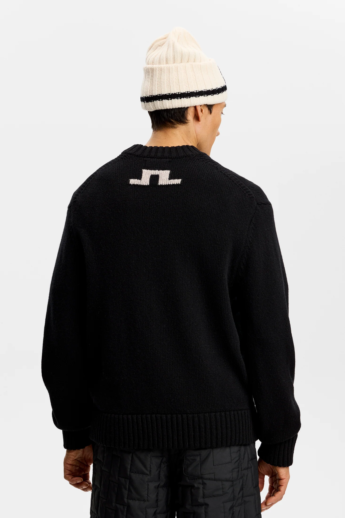 Fabian Graphic Knit Sweater / Black - Image 3