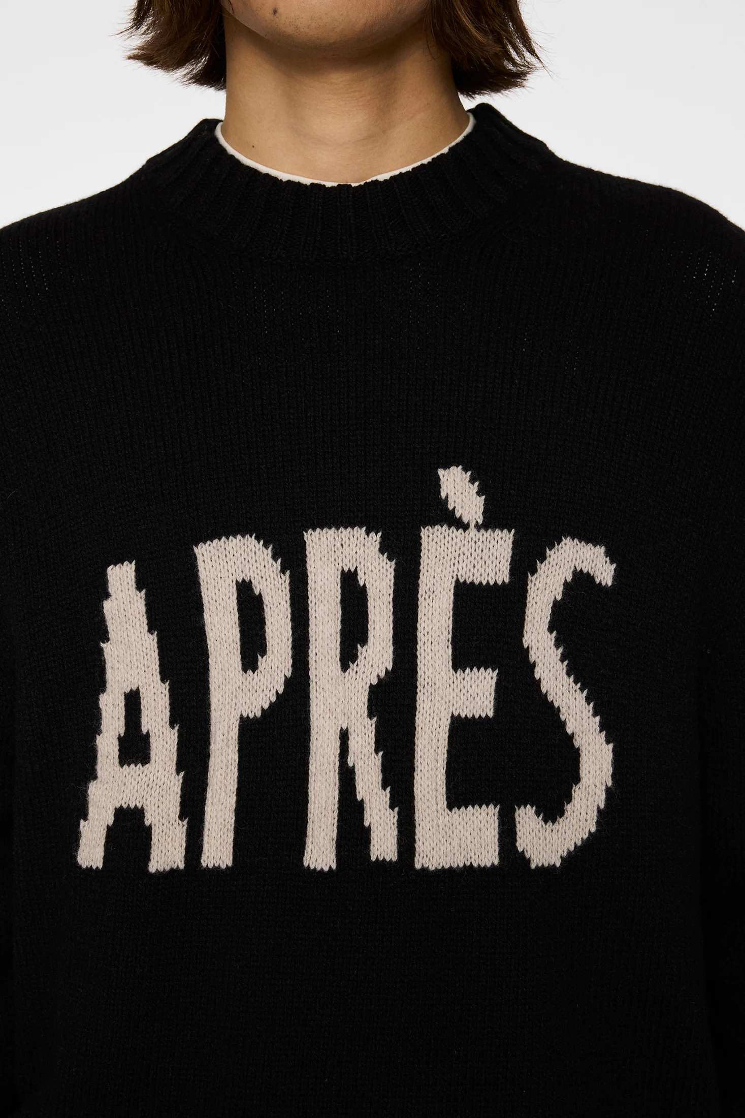 Fabian Graphic Knit Sweater / Black - Image 6
