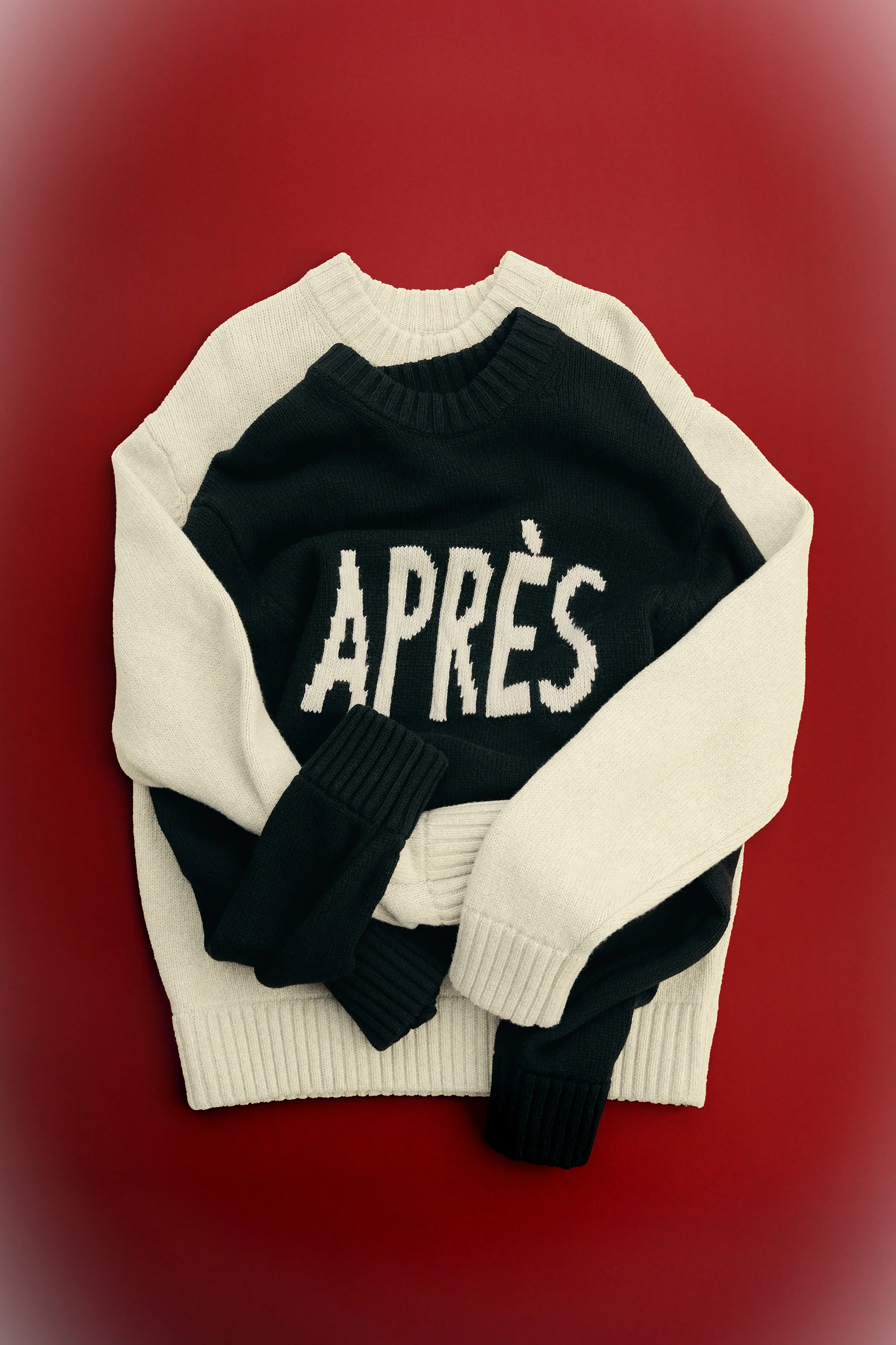 Fabian Graphic Knit Sweater / Black - Image 7