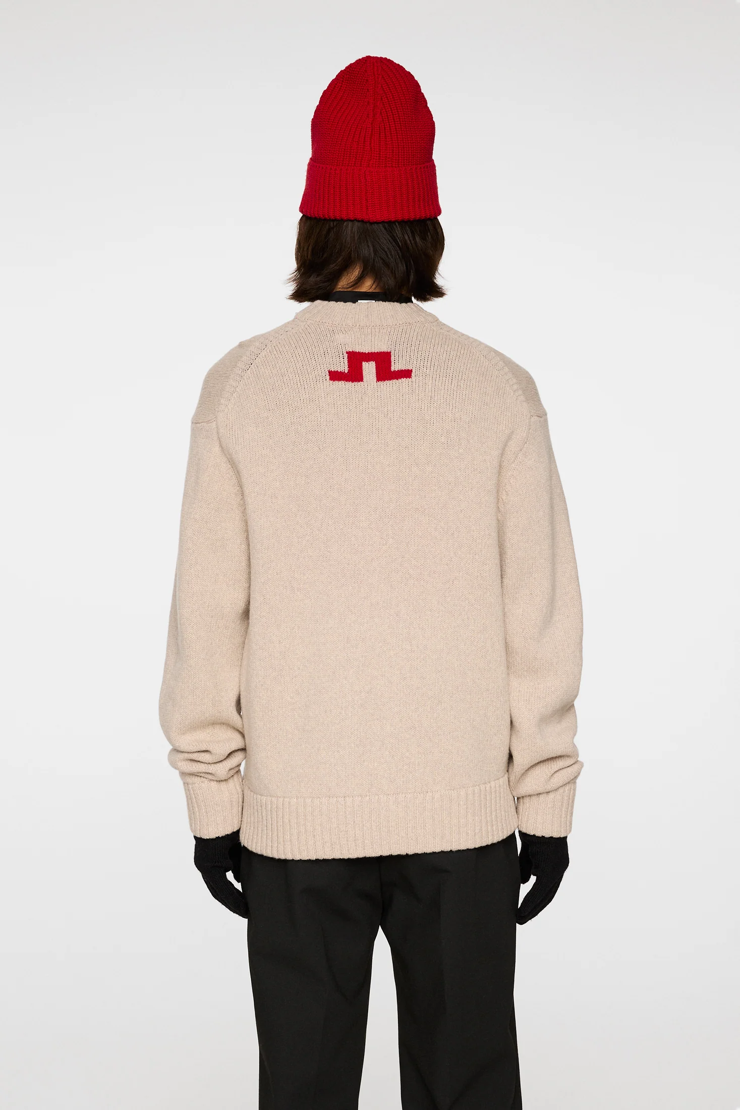 Fabian Graphic Knit Sweater / Moonbeam - Image 3