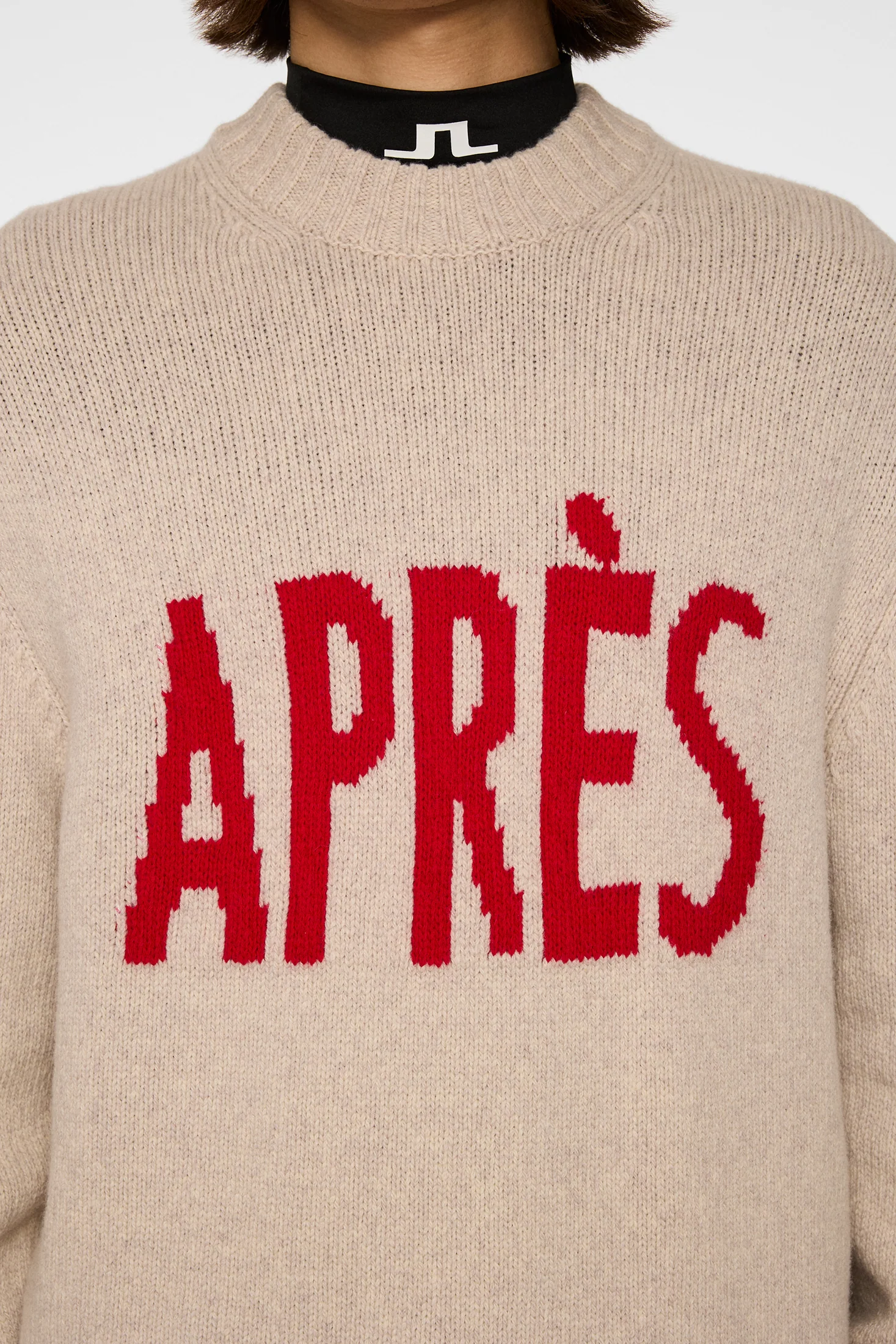 Fabian Graphic Knit Sweater / Moonbeam - Image 6