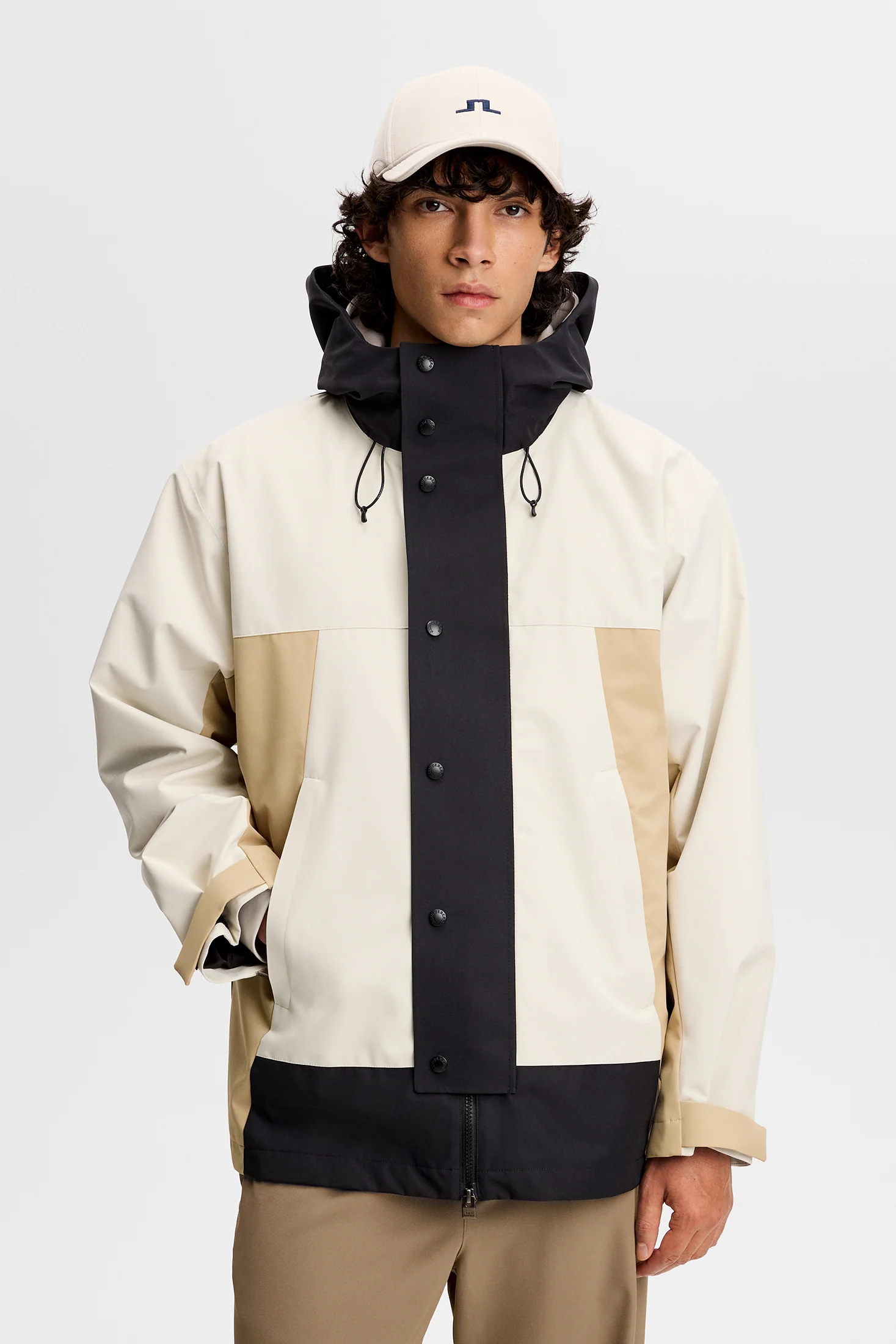 Fabio color block jkt / Black - Image 3