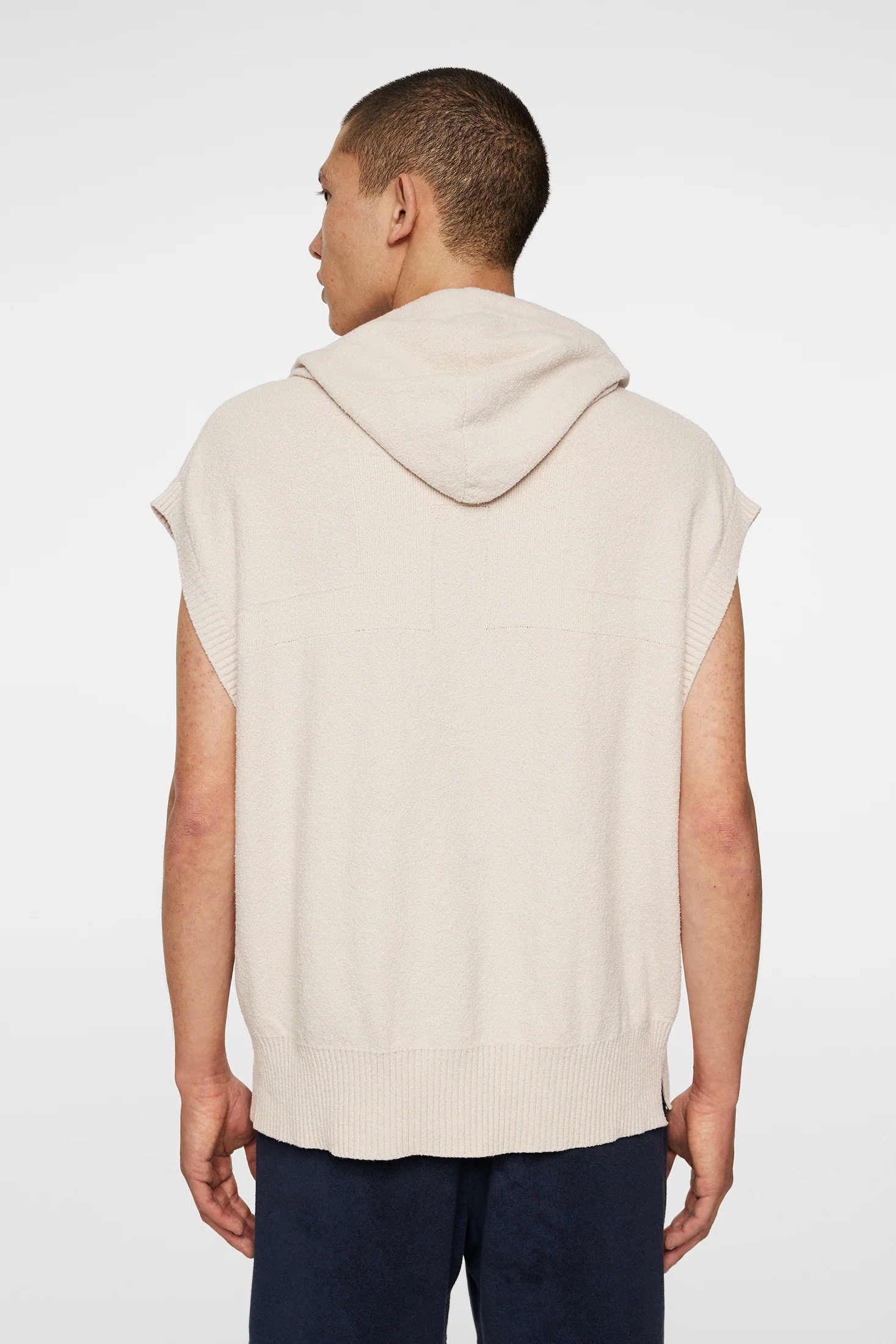 Finley Hooded Knit Vest / Moonbeam - Image 4
