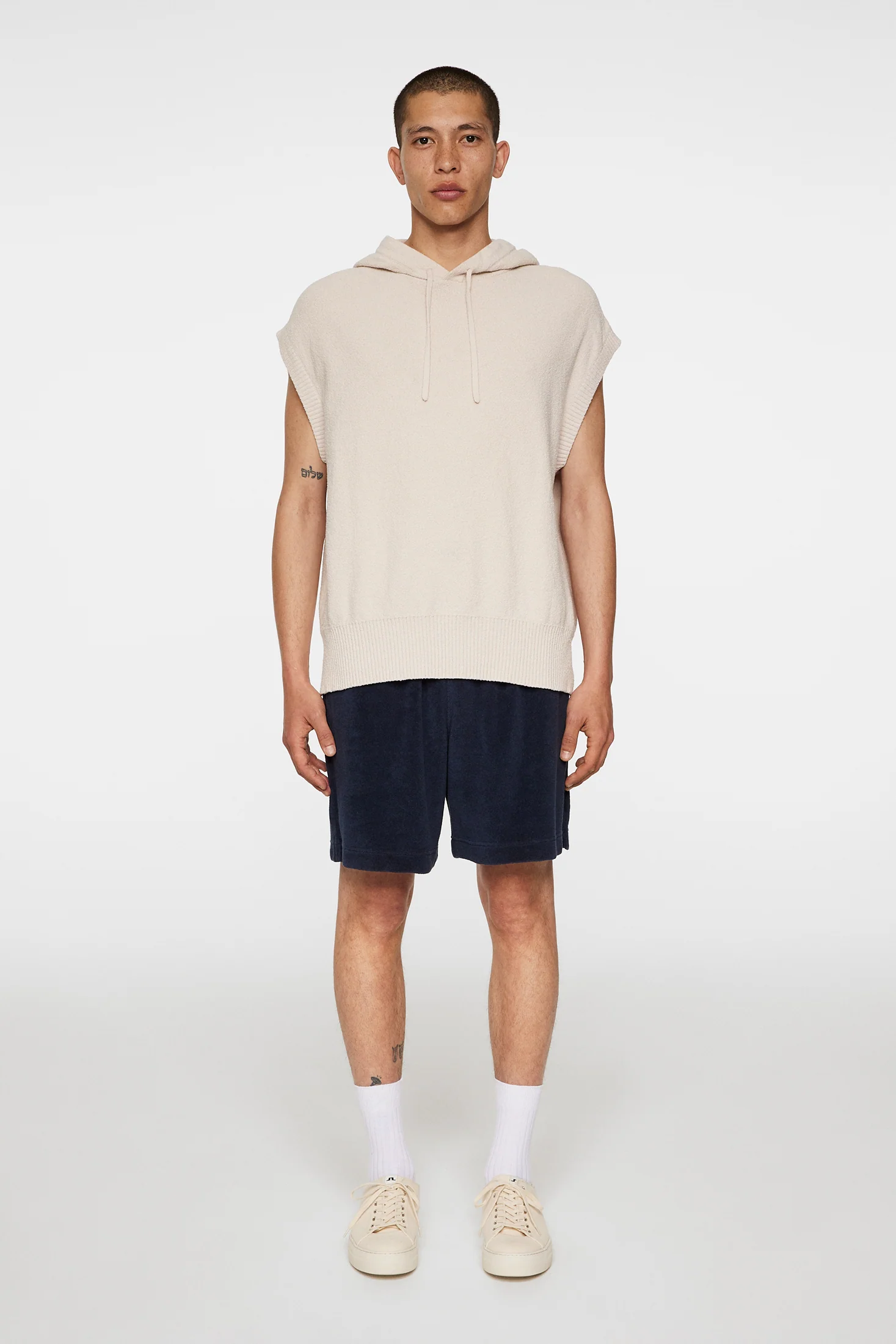 Finley Hooded Knit Vest / Moonbeam - Image 5