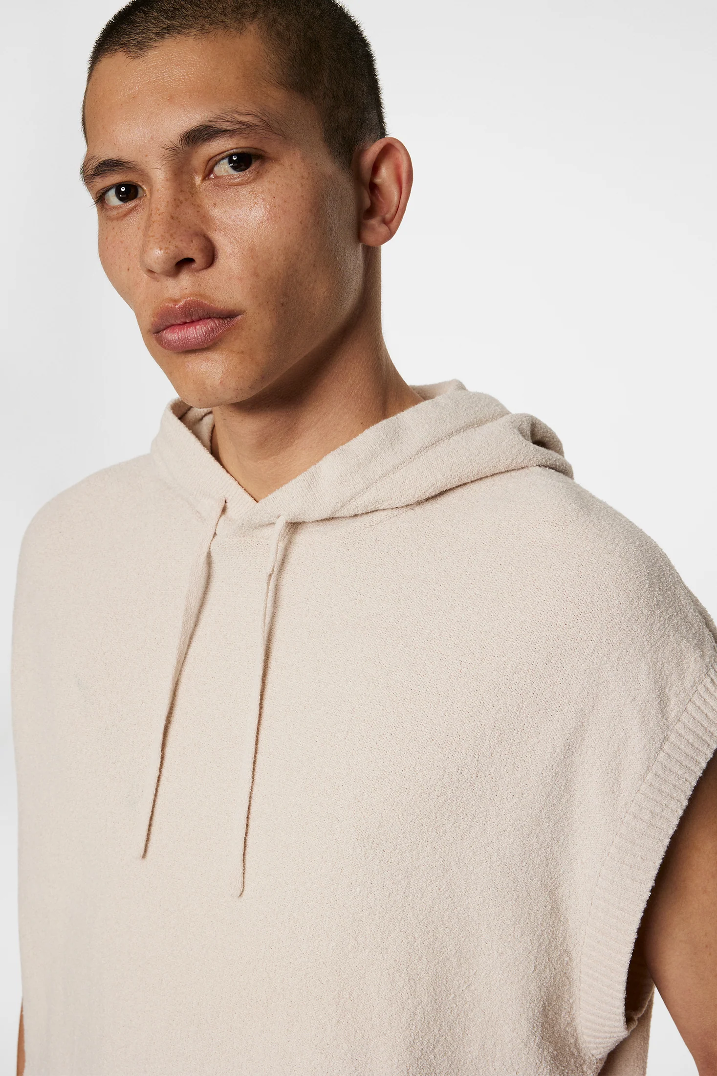 Finley Hooded Knit Vest / Moonbeam - Image 6