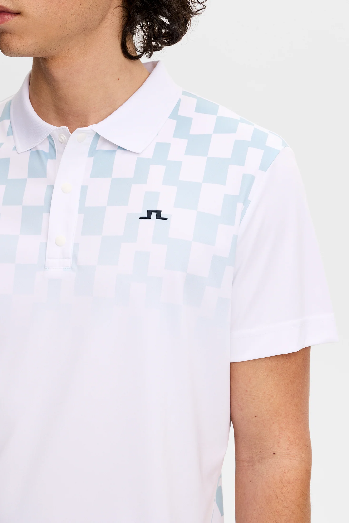 Finn Print Polo / Finn Fade White - Image 6