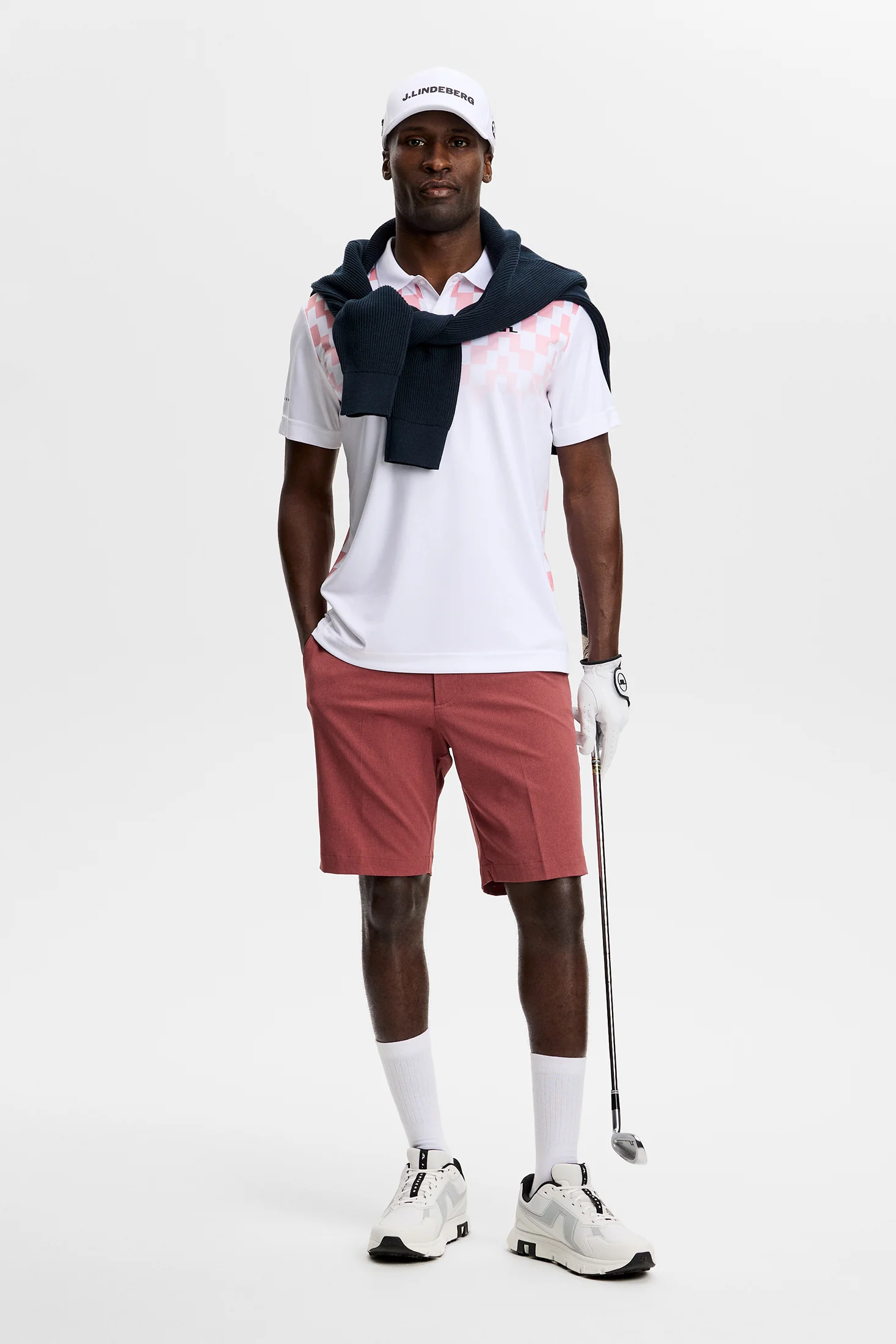 Finn Print Polo / Finn Fade White Pink - Image 5