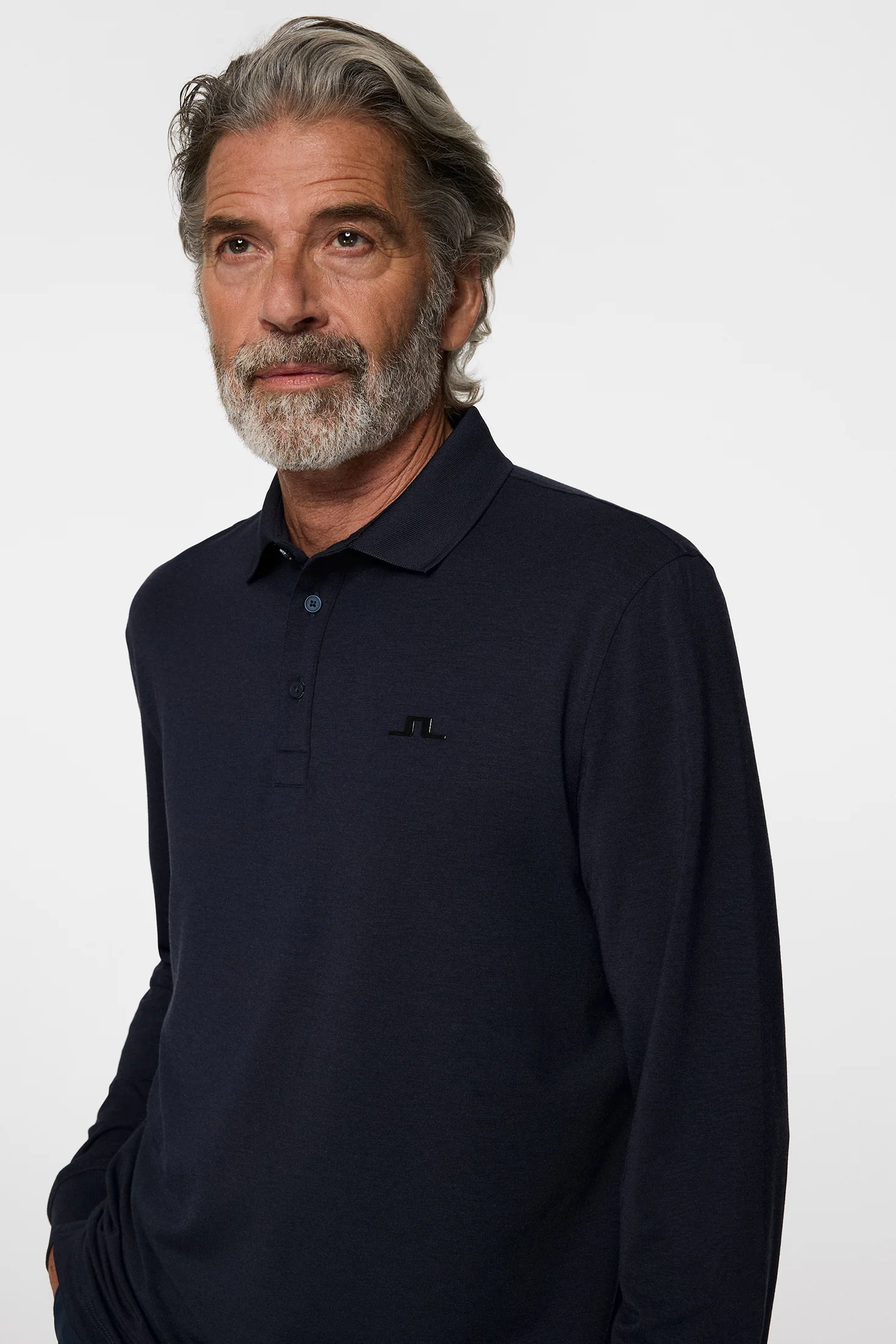 Florian LS Polo / Navy Melange - Image 5