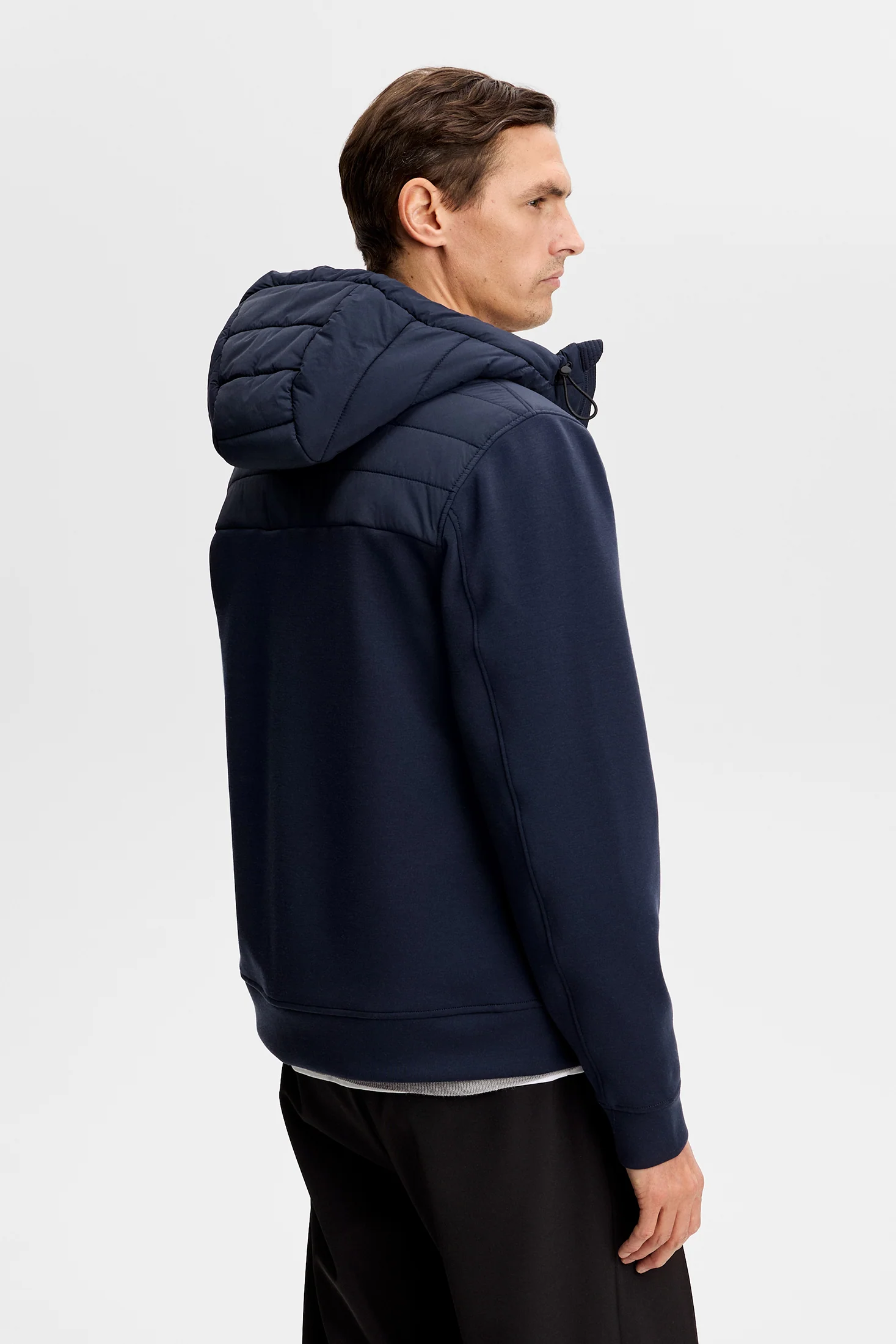 Gage Hybrid Hood Jacket / JL Navy - Image 3