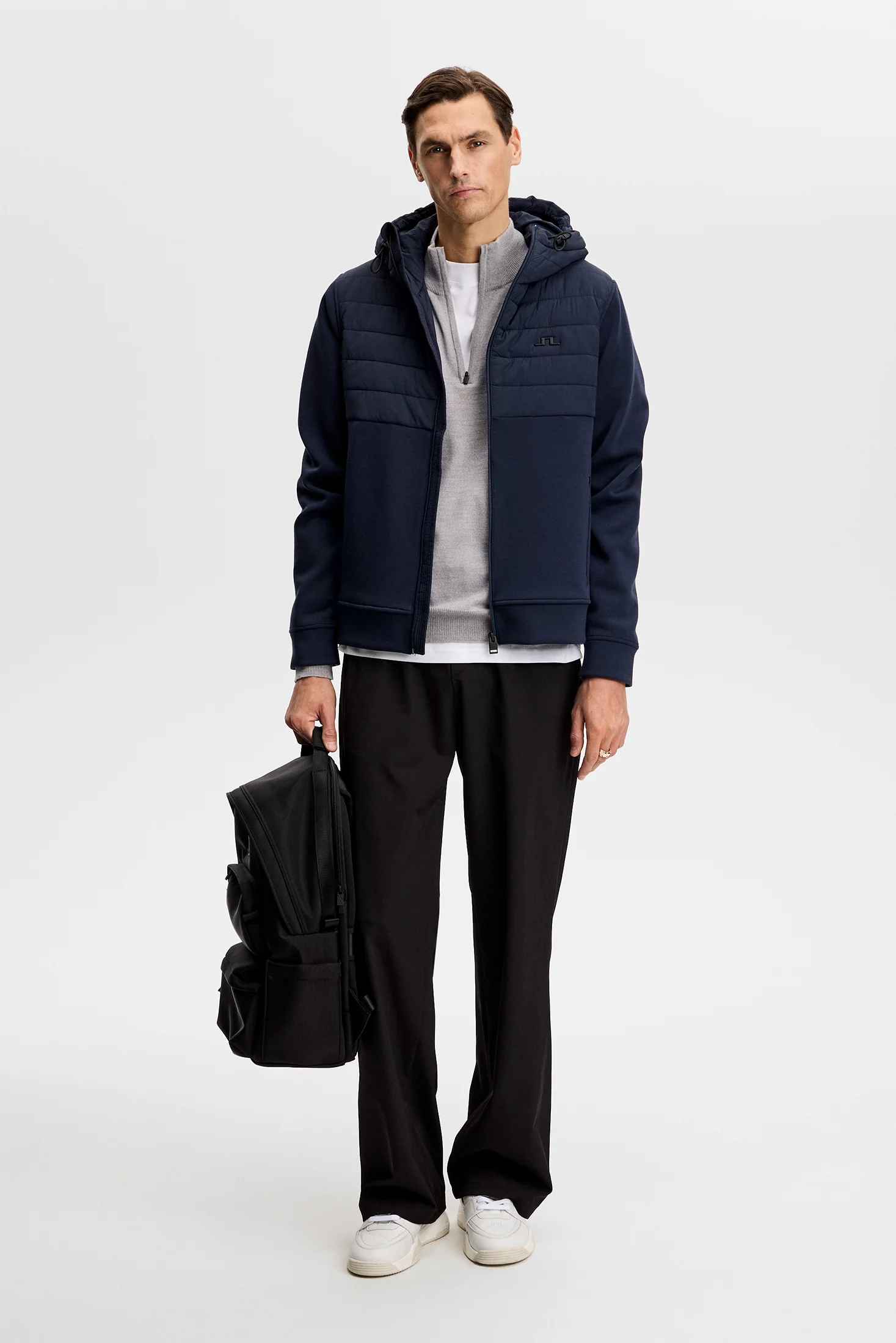 Gage Hybrid Hood Jacket / JL Navy - Image 4