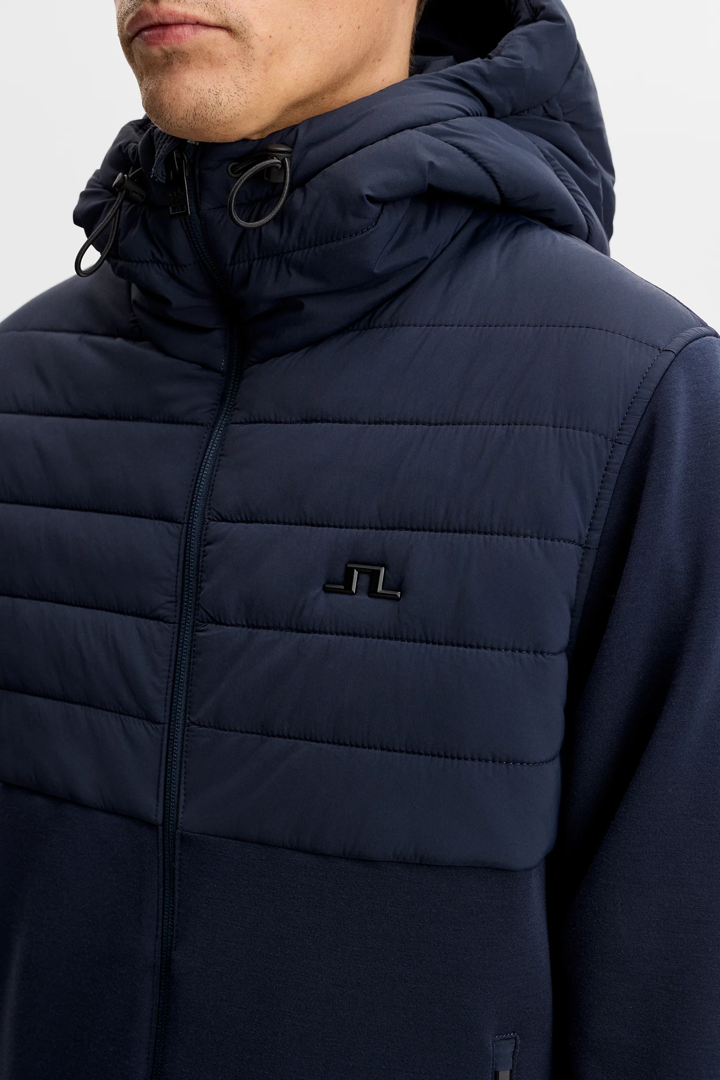 Gage Hybrid Hood Jacket / JL Navy - Image 5