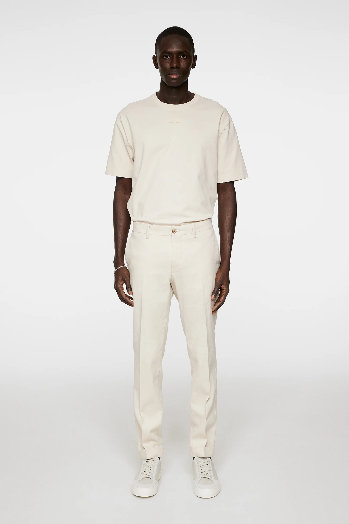 Grant Linen Stretch Pants / Moonbeam - Image 4