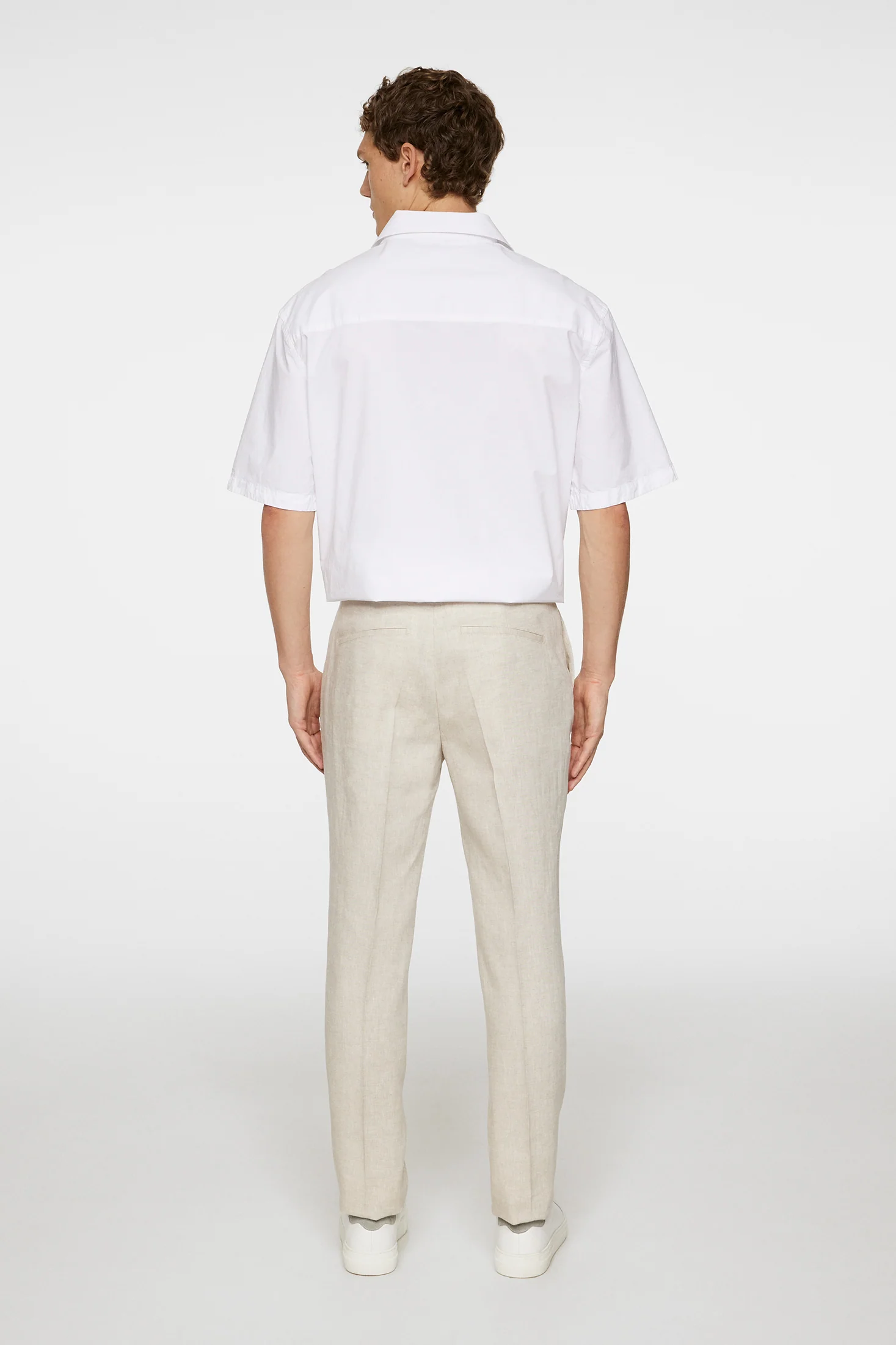Grant Super Linen Pants / Moonbeam - Image 3