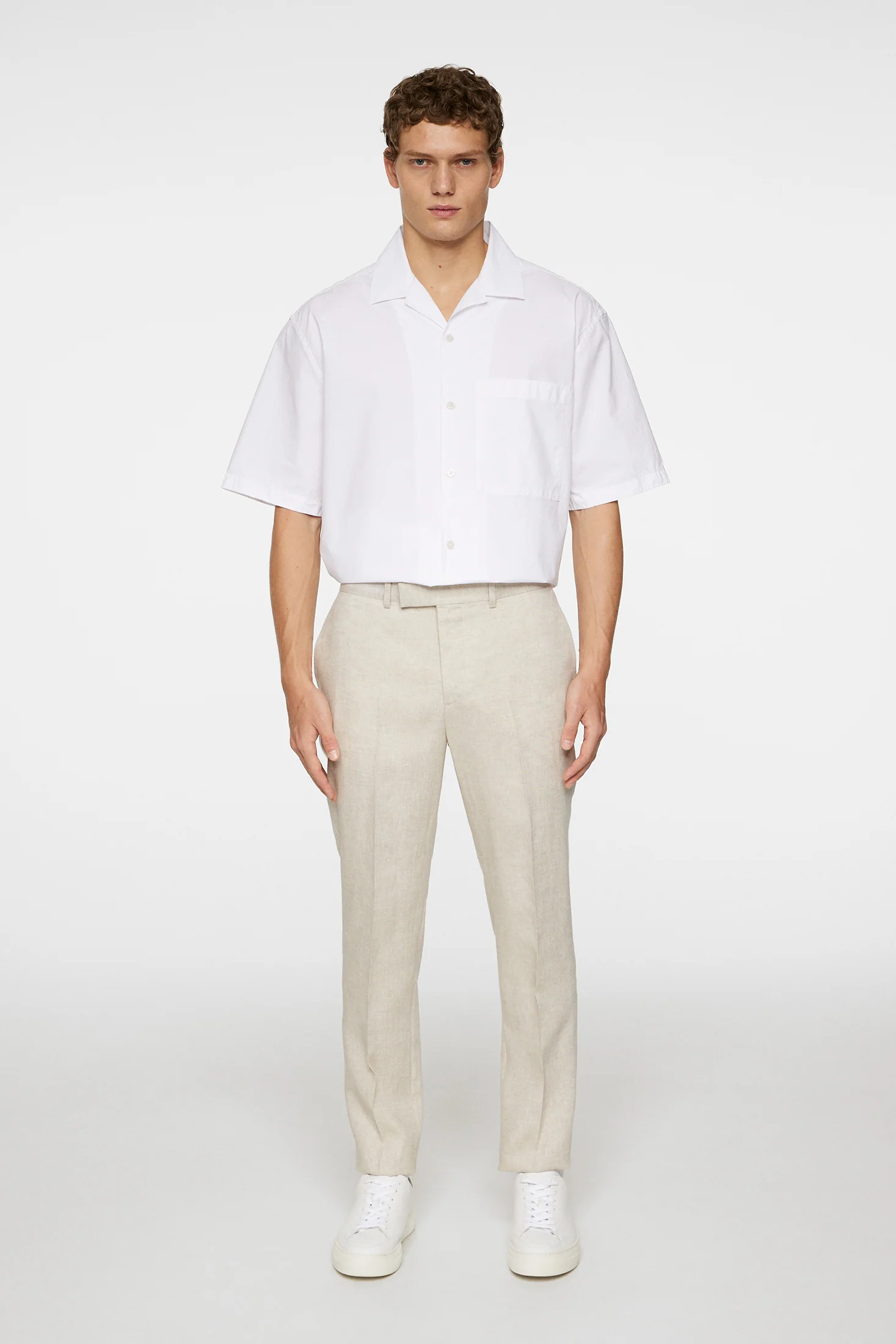 Grant Super Linen Pants / Moonbeam - Image 4