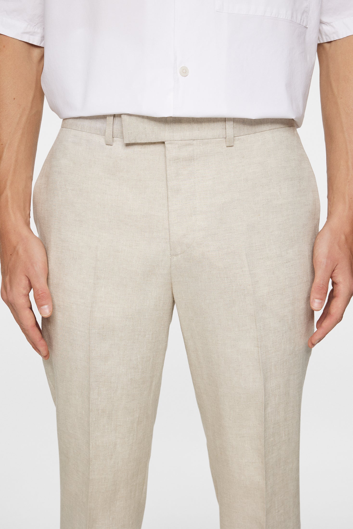Grant Super Linen Pants / Moonbeam - Image 5