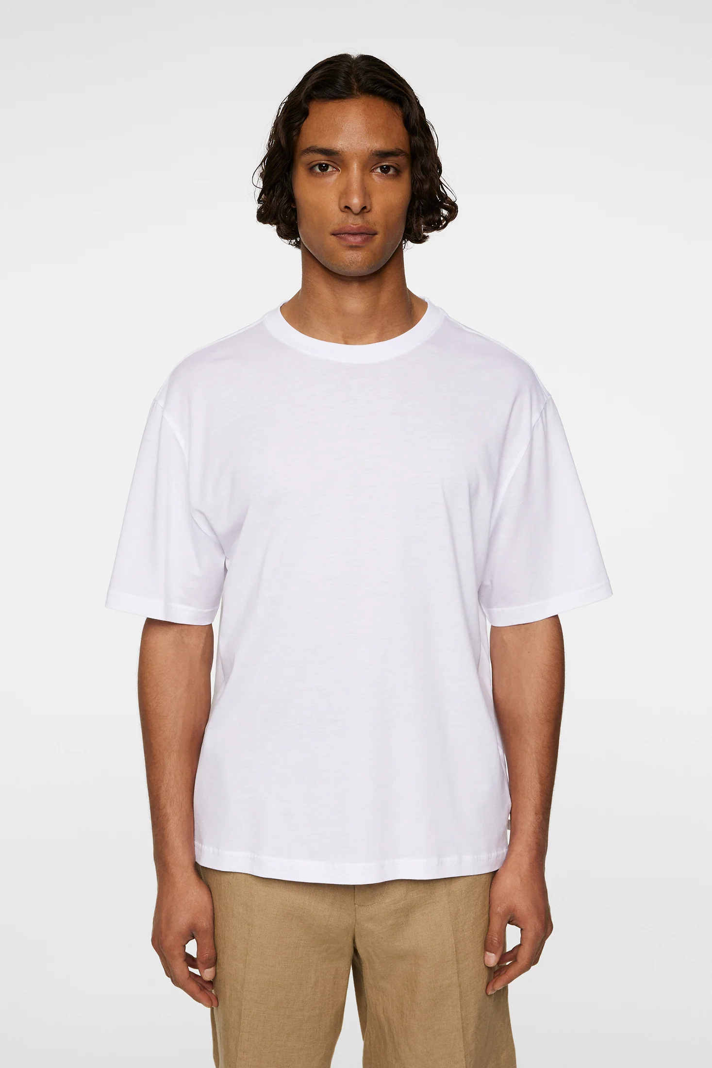 Hale Light Lyocell T-shirt / White - Image 2