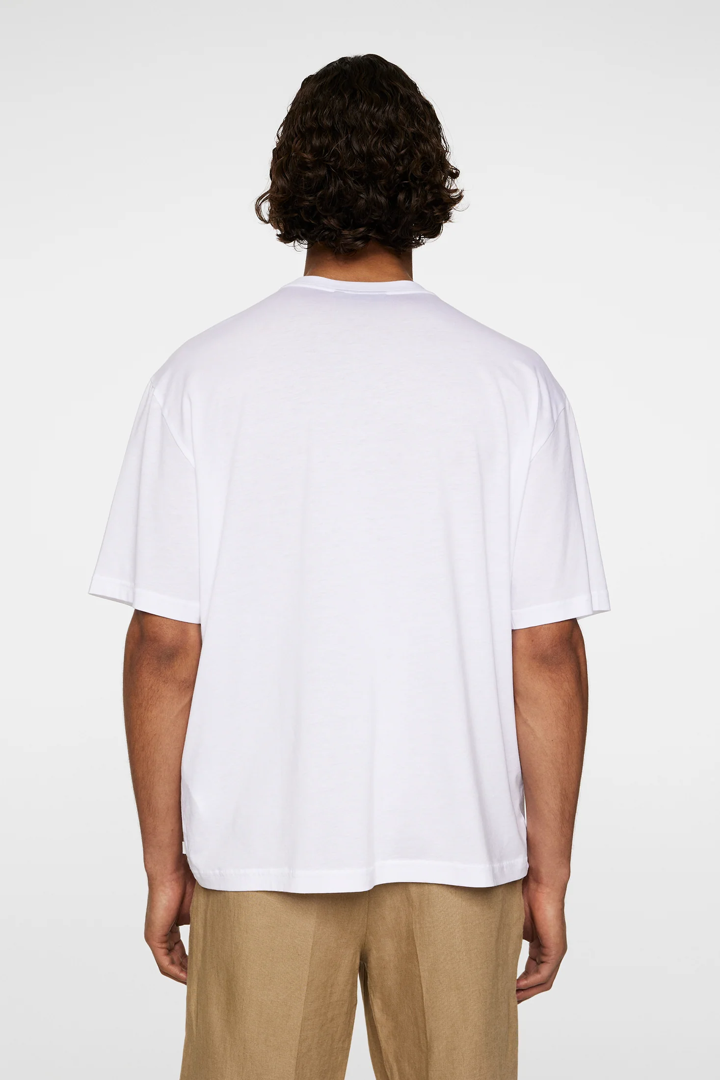 Hale Light Lyocell T-shirt / White - Image 3