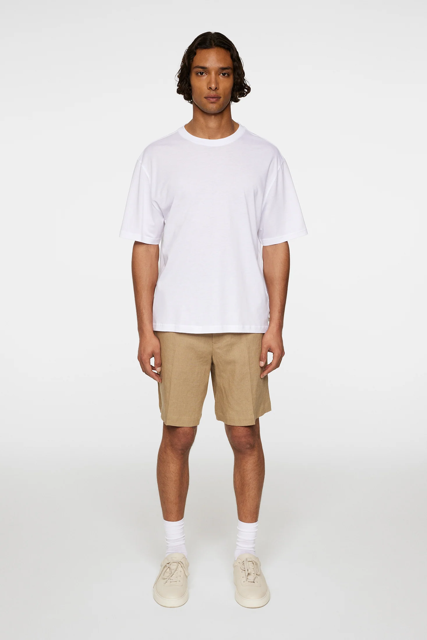 Hale Light Lyocell T-shirt / White - Image 4