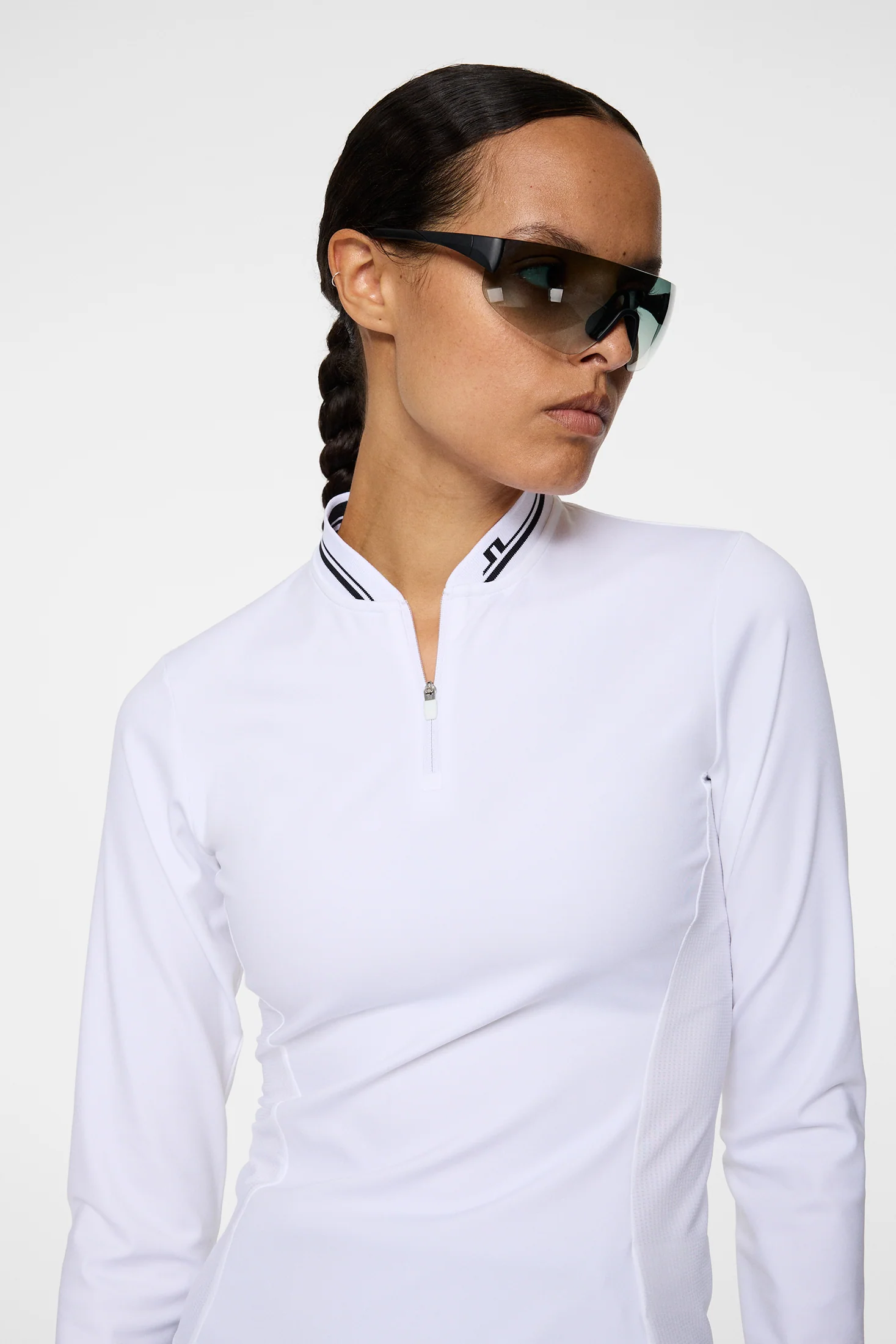 Harper Quarter Zip Mid Layer / White - Image 5