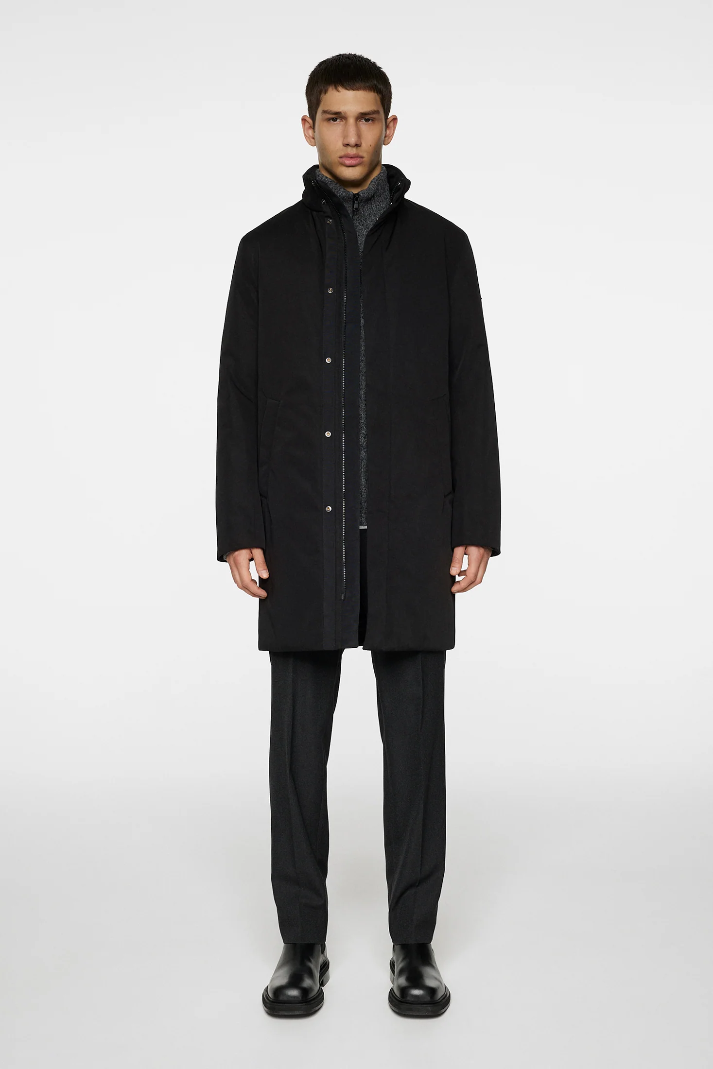 Hassan 2L Padded Coat / Black - Image 4