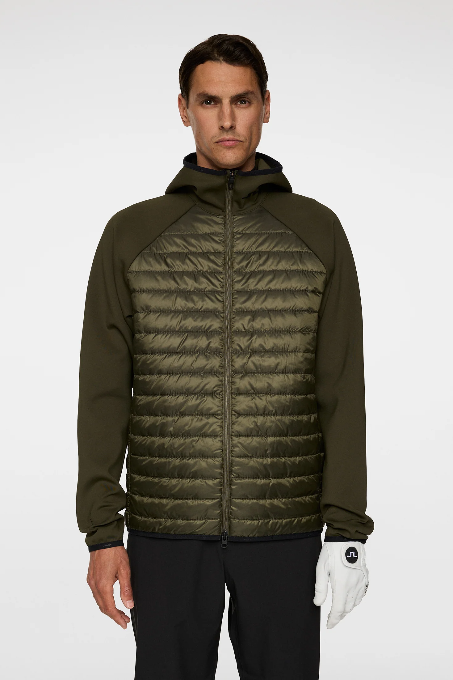 Hayden Quilt Hybrid Hood / Forest Green - Image 2
