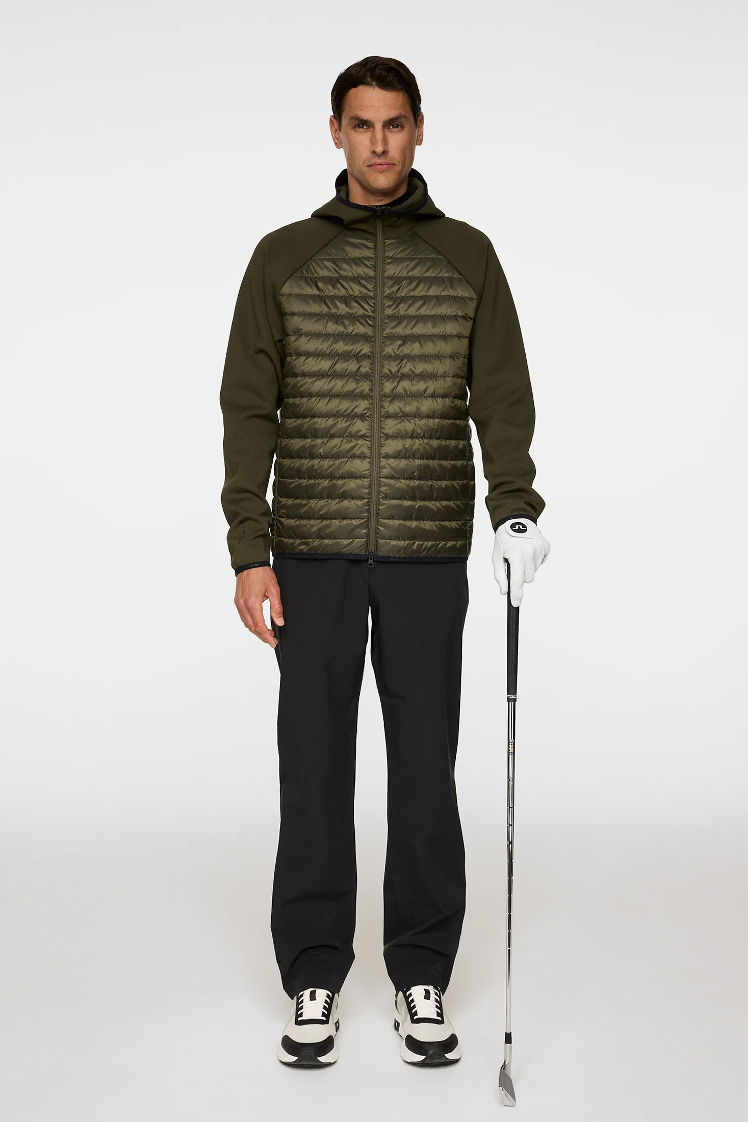Hayden Quilt Hybrid Hood / Forest Green - Image 4