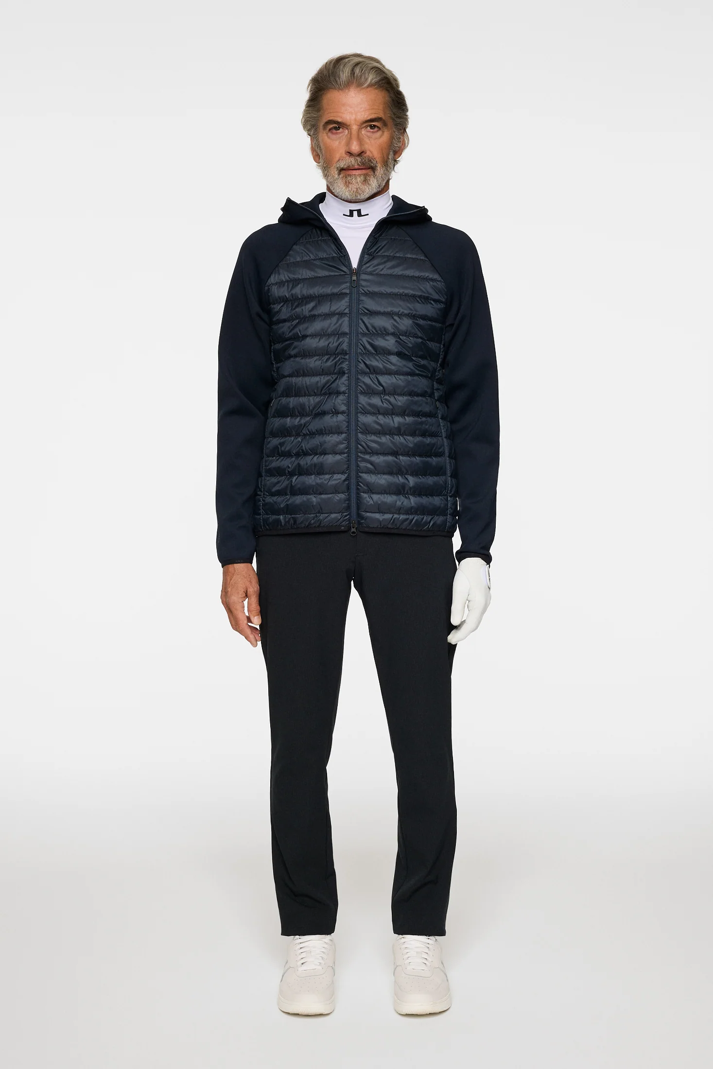 Hayden Quilt Hybrid Hood / JL Navy - Image 4