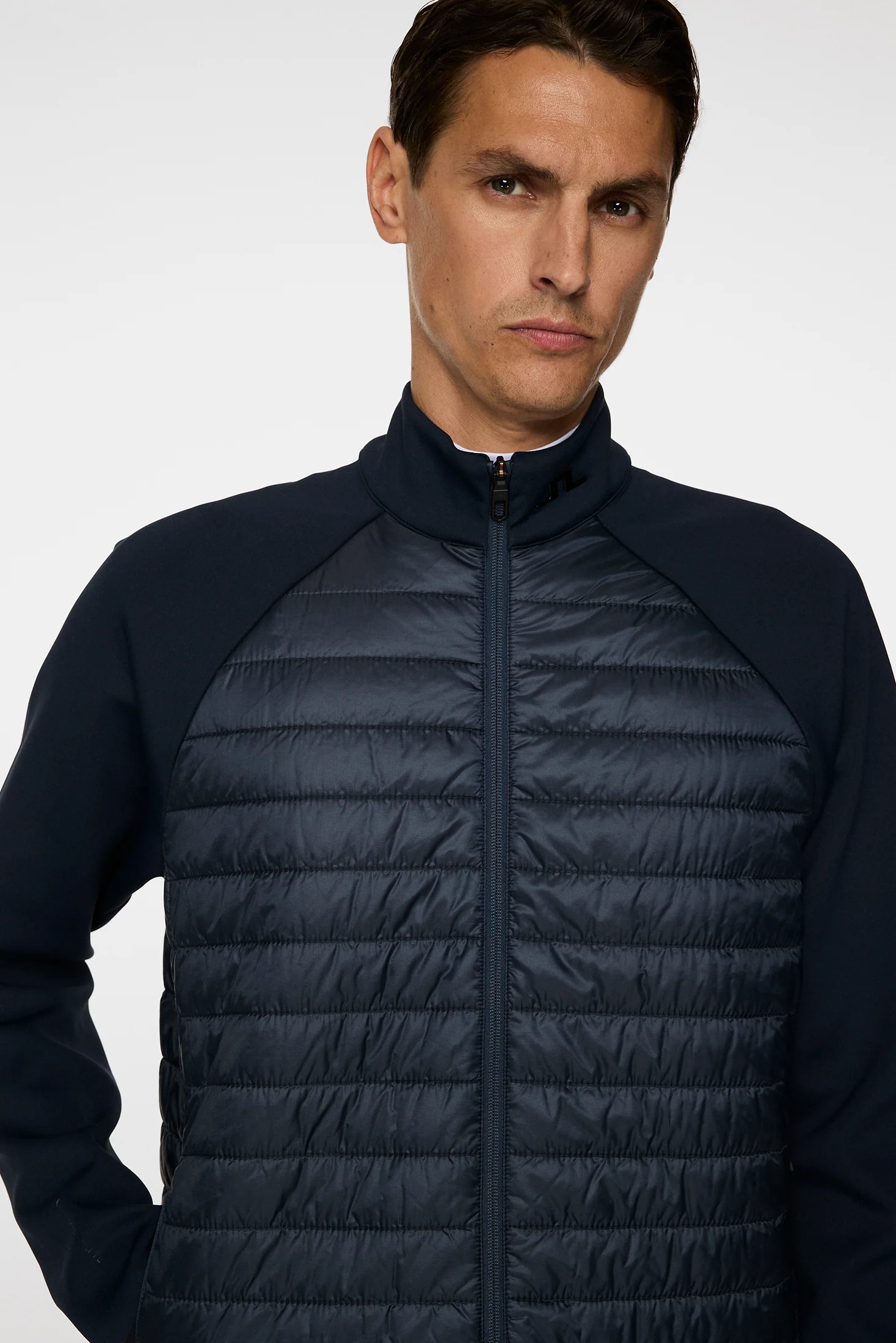Hayden Quilt Hybrid Jacket / JL Navy - Image 5