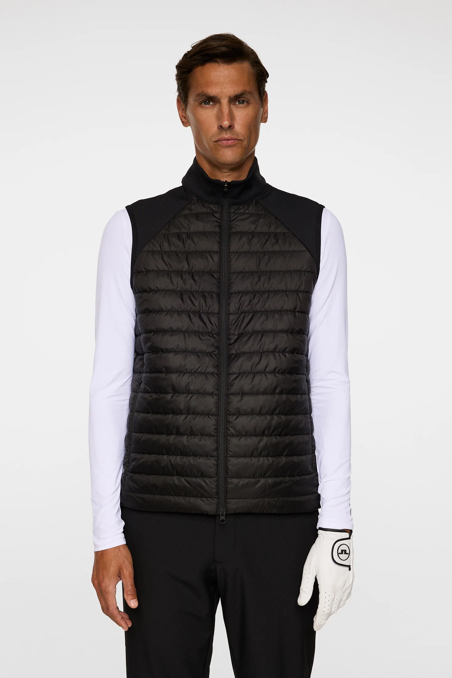 Hayden Quilt Hybrid Vest / Black - Image 3