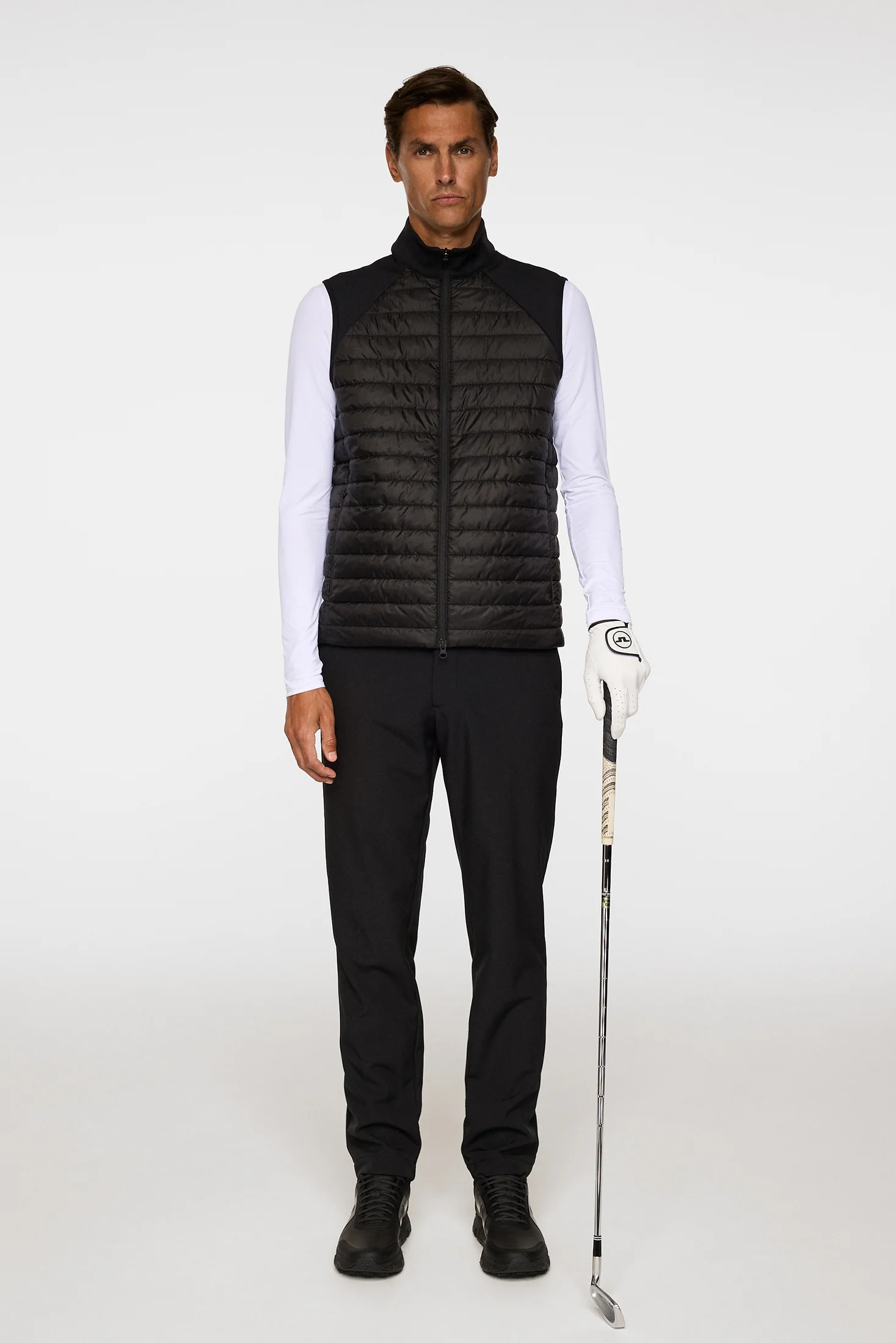 Hayden Quilt Hybrid Vest / Black - Image 5