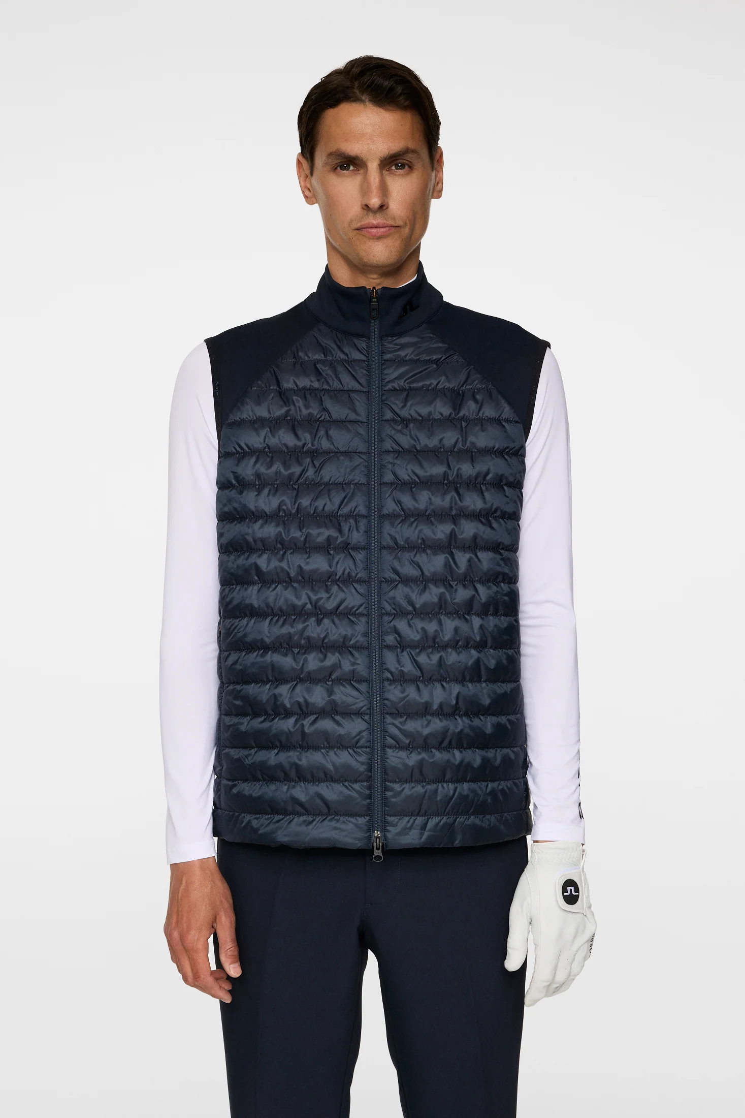 Hayden Quilt Hybrid Vest / JL Navy - Image 2