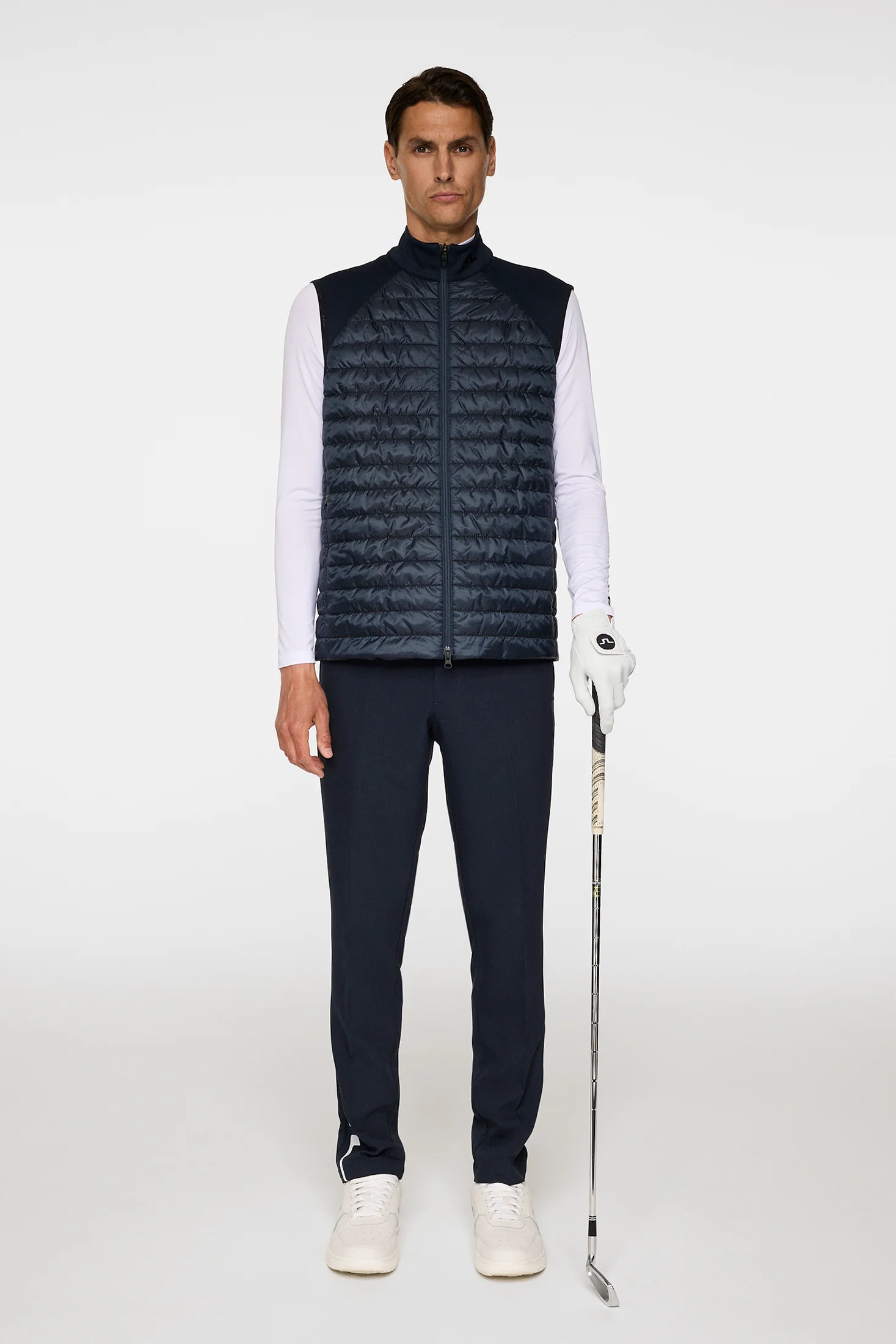 Hayden Quilt Hybrid Vest / JL Navy - Image 4