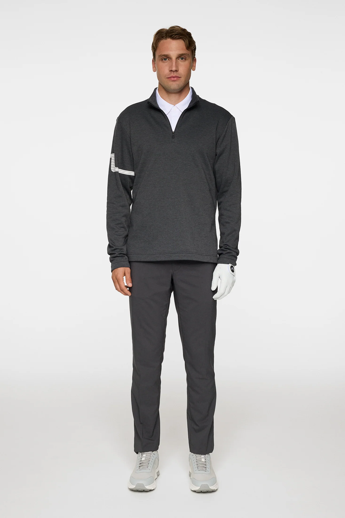 Heath Strike Mid Layer / Asphalt and Black Melange - Image 4