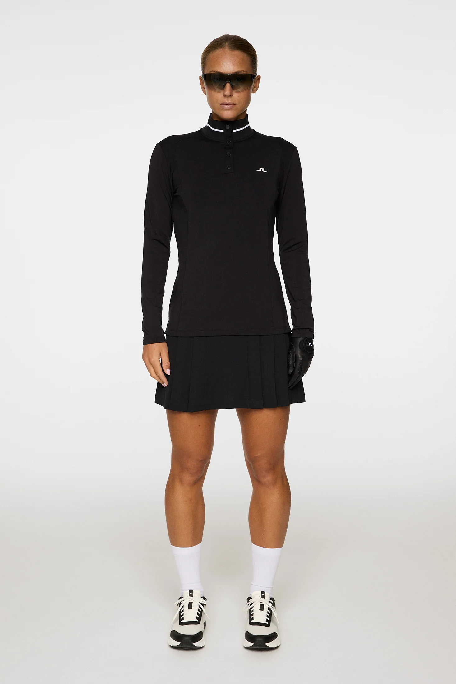 Hertta Long Sleeve Polo / Black - Image 4
