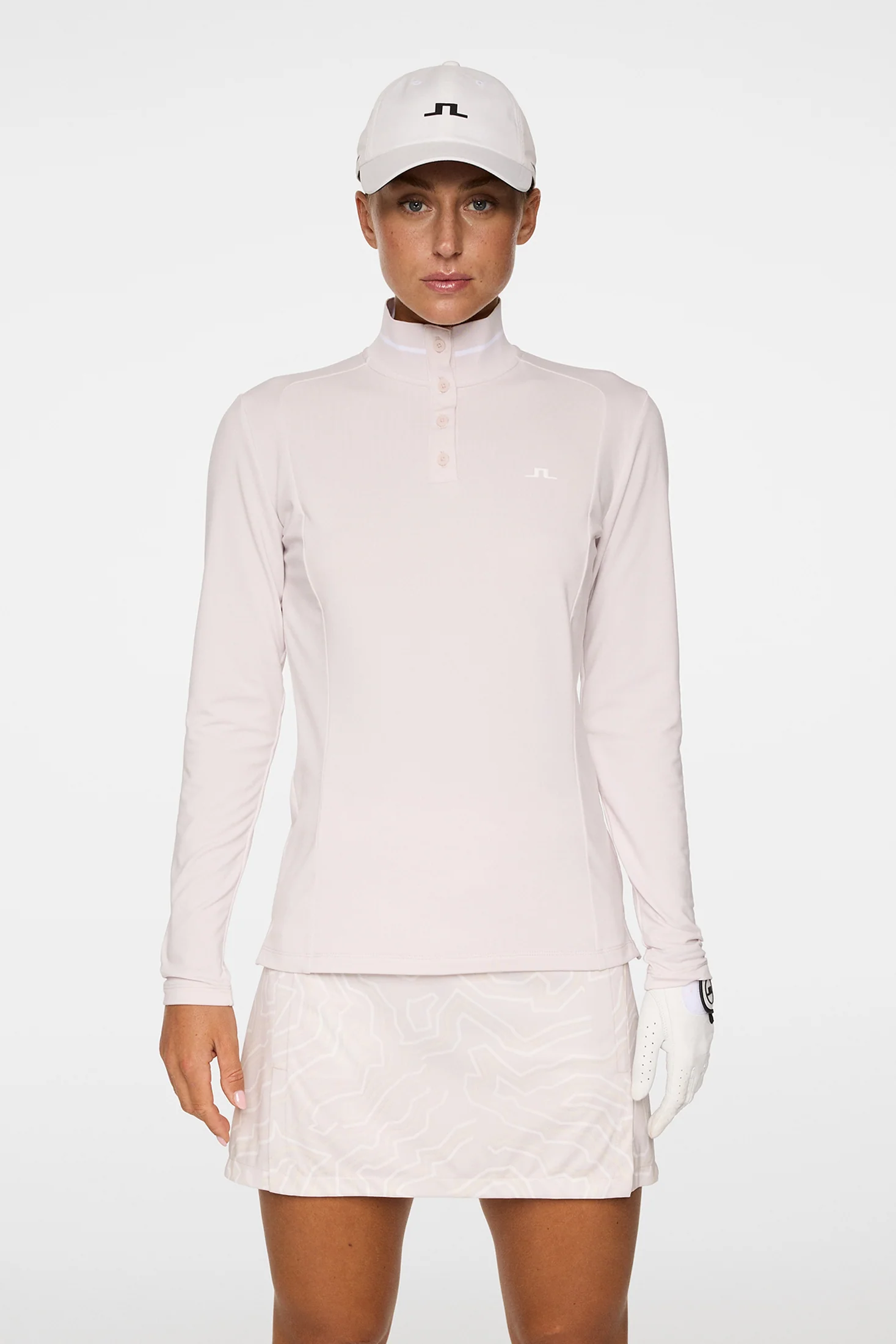 Hertta Long Sleeve Polo / Grey Lilac - Image 2