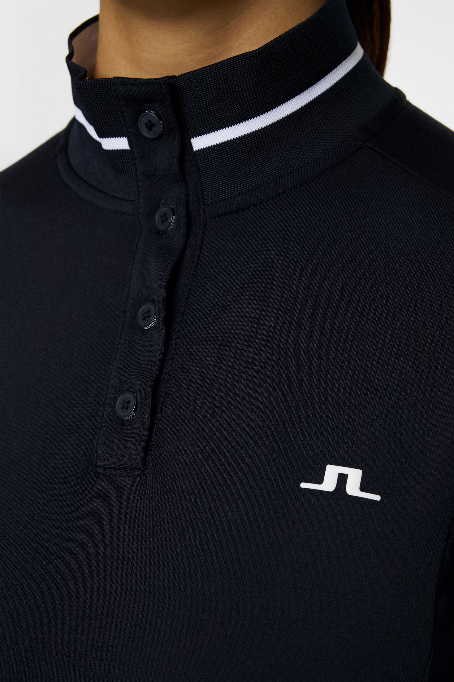 Hertta Long Sleeve Polo / JL Navy - Image 6