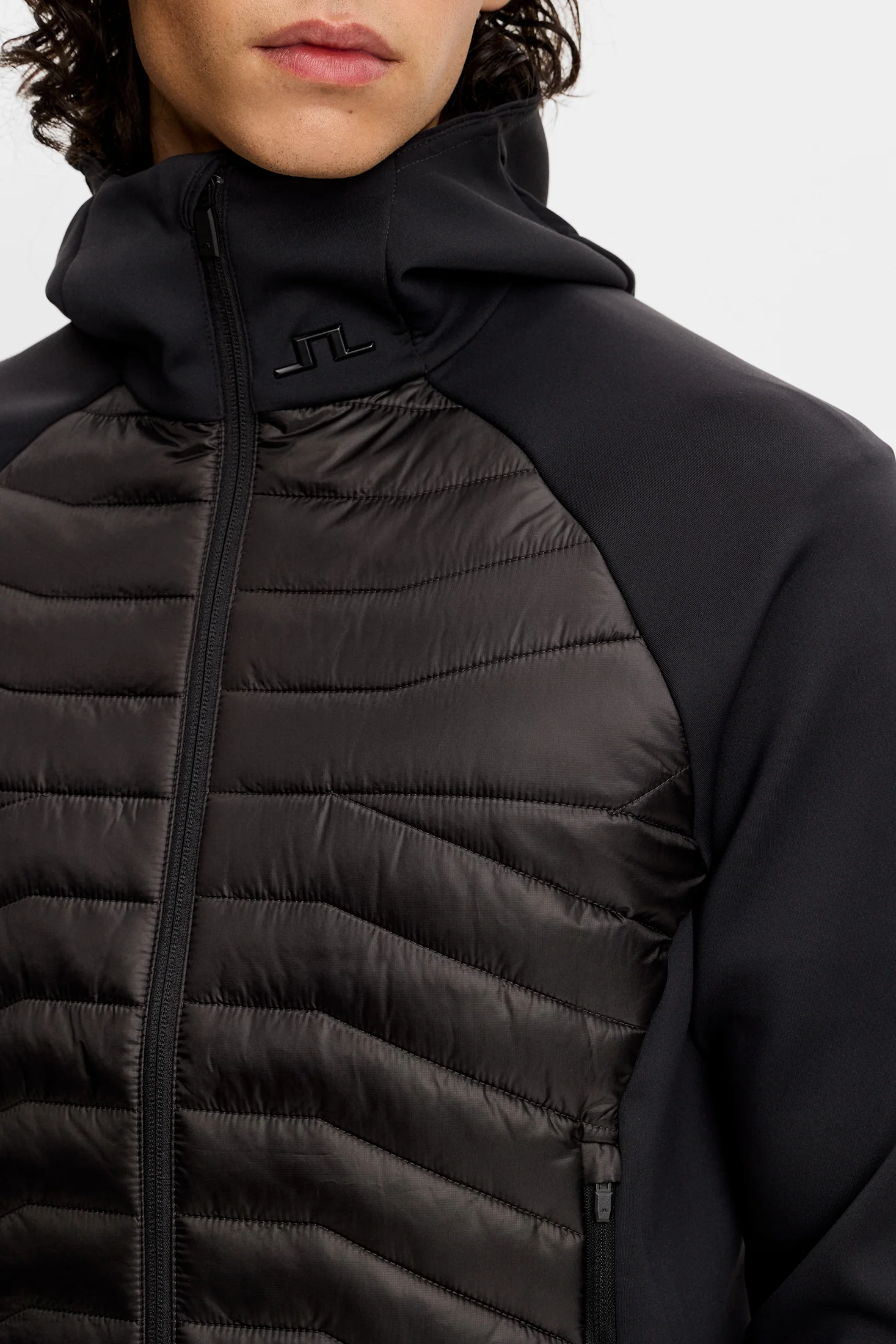 Heyden Quilt Hybrid Hood / Black - Image 5