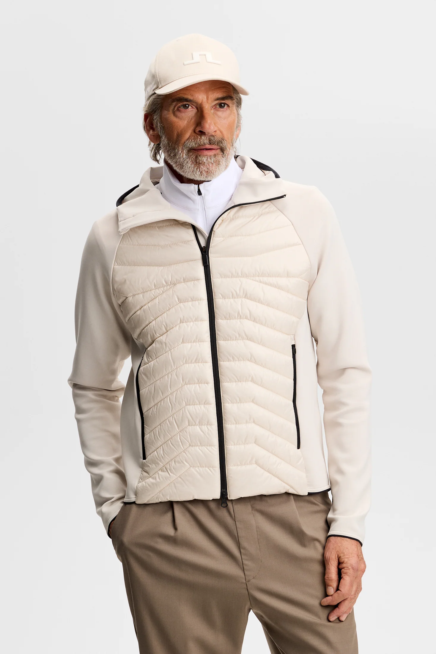 Heyden Quilt Hybrid Hood / Moonbeam - Image 3