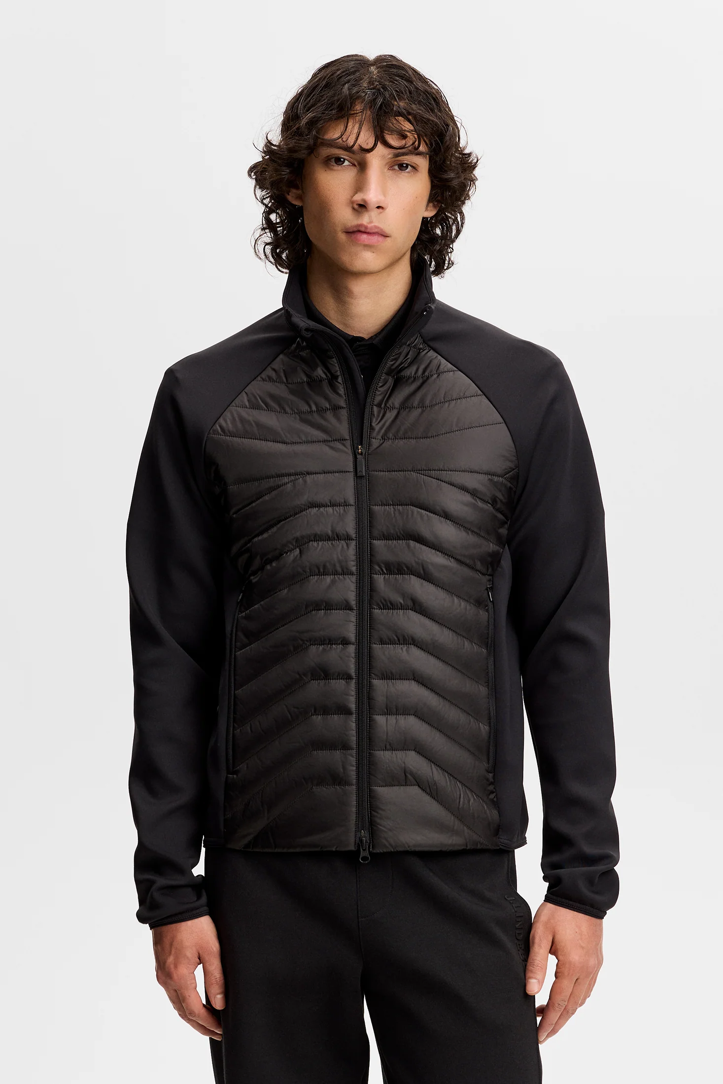 Heyden Quilt Hybrid Jacket / Black - Image 5