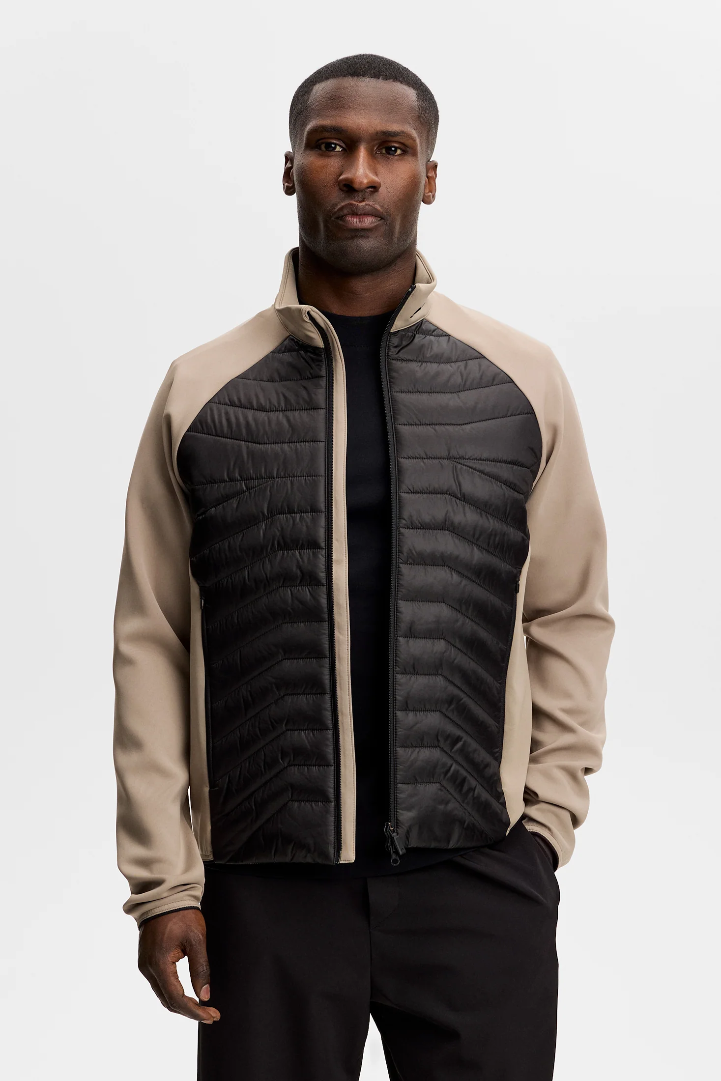 Heyden Quilt Hybrid Jacket / Brindle - Image 3