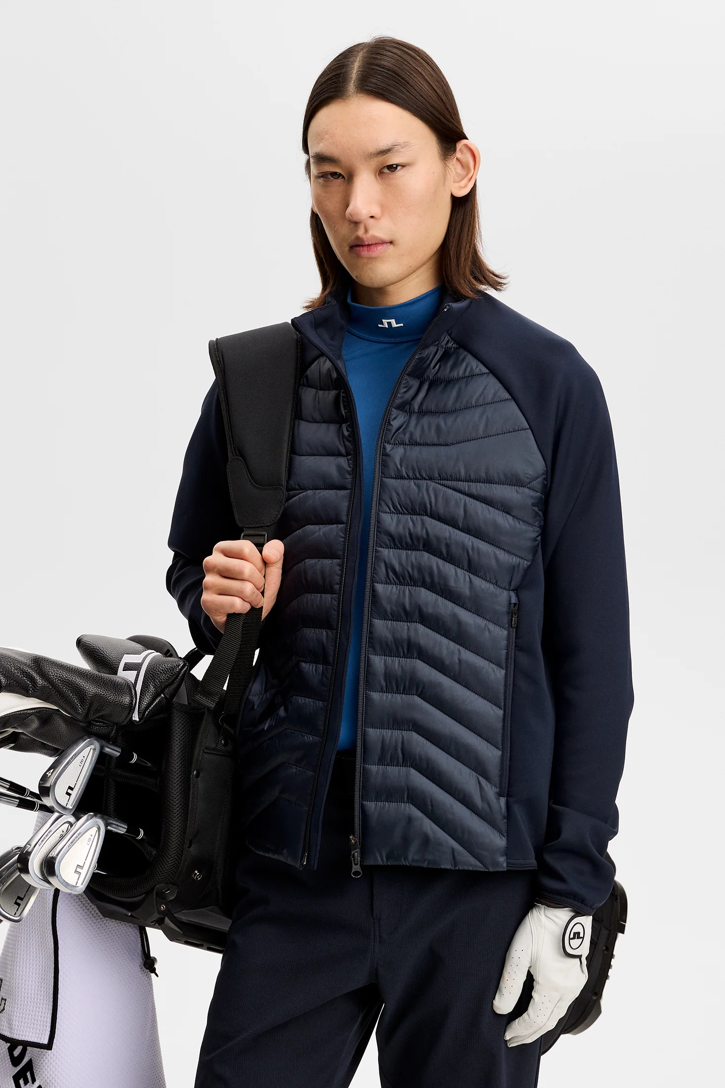 Heyden Quilt Hybrid Jacket / JL Navy - Image 5