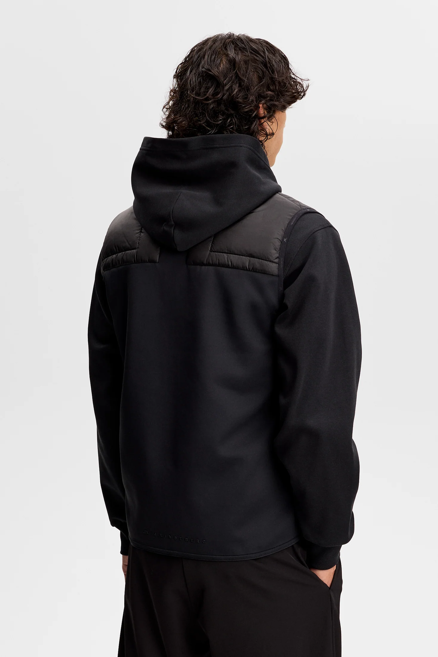 Heyden Quilt Hybrid Vest / Black - Image 3