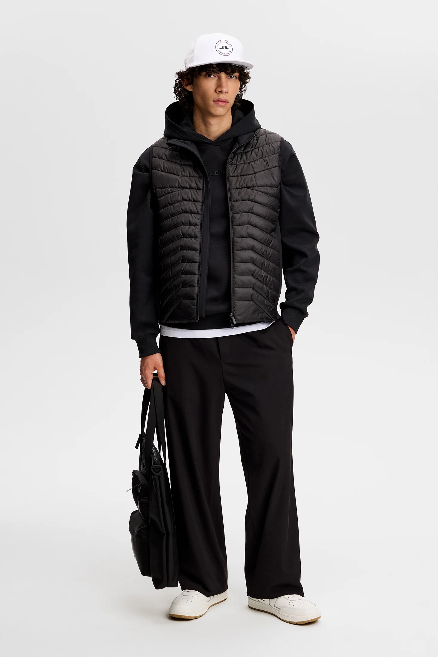 Heyden Quilt Hybrid Vest / Black - Image 4