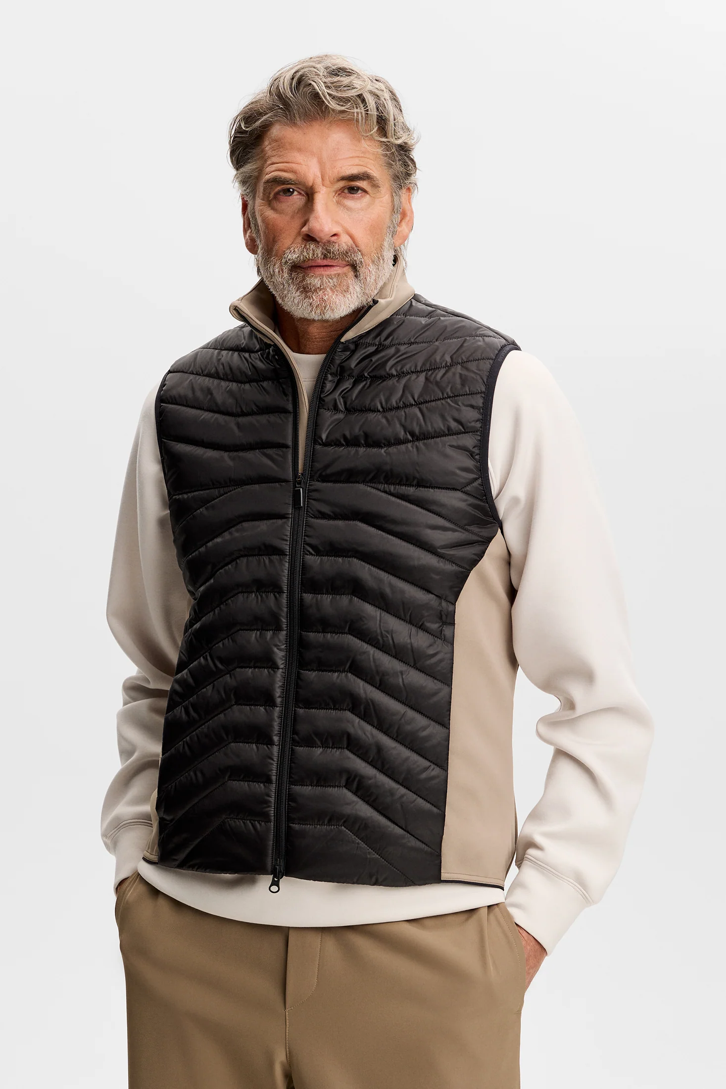 Heyden Quilt Hybrid Vest / Brindle - Image 3