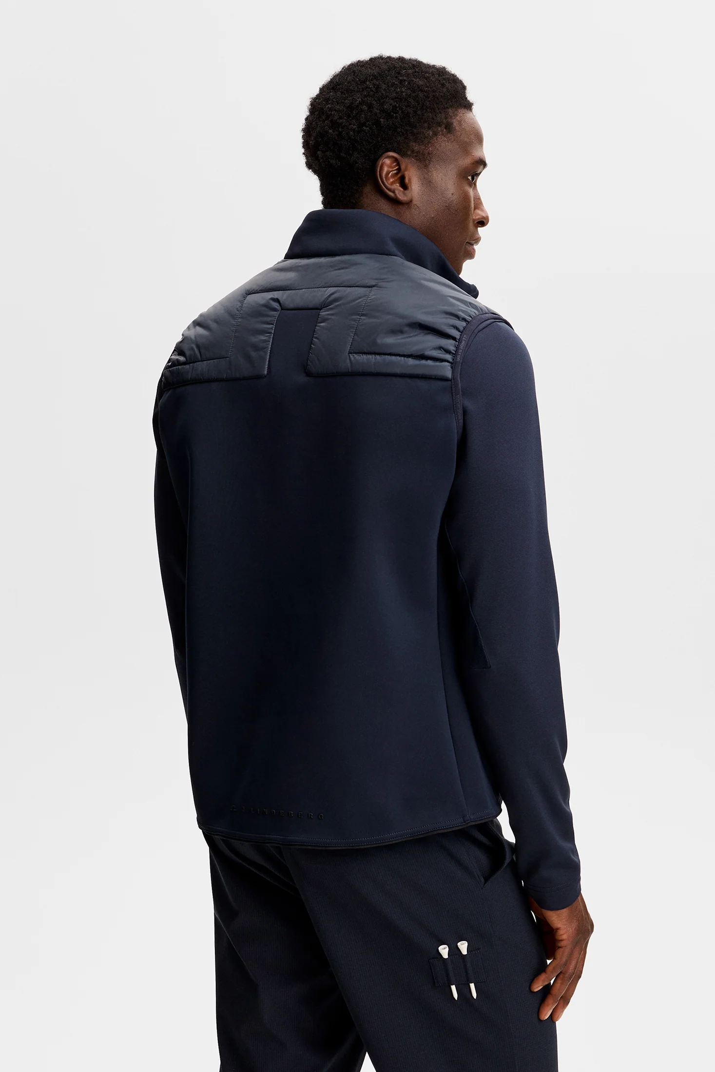 Heyden Quilt Hybrid Vest / JL Navy - Image 4