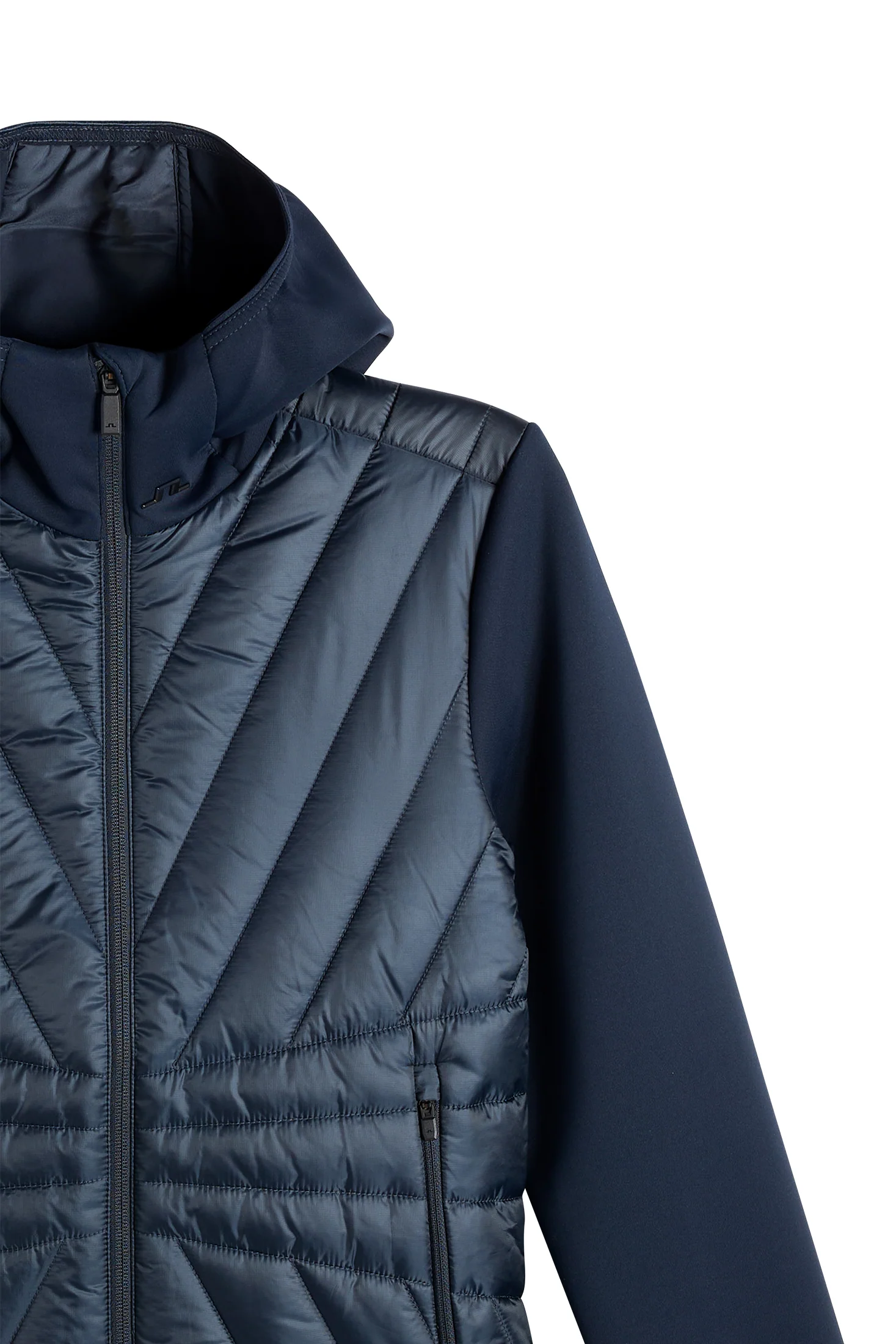 Holma Quilt Hybrid Hood / JL Navy - Image 6