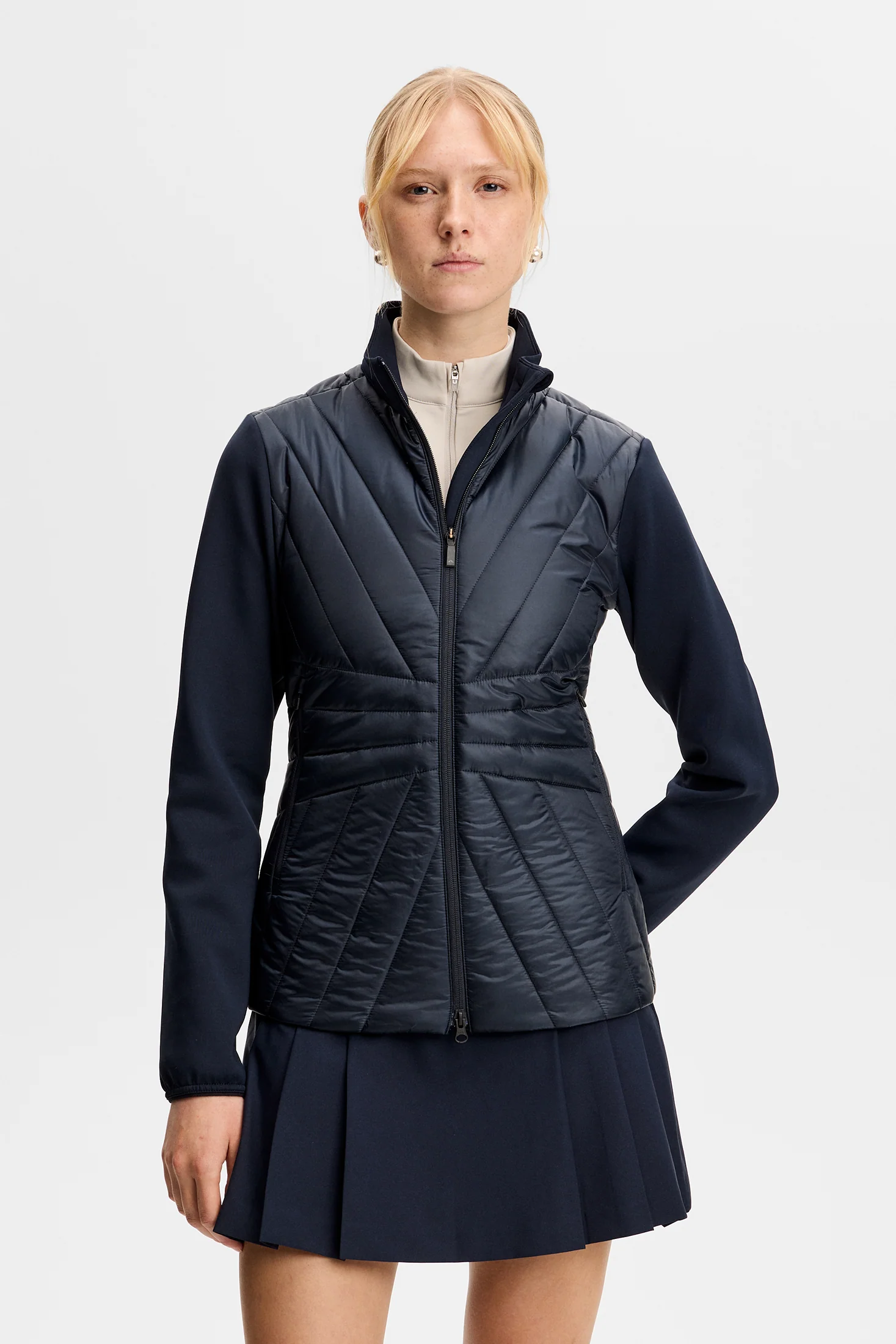 Holma Quilt Hybrid Jacket / JL Navy - Image 3