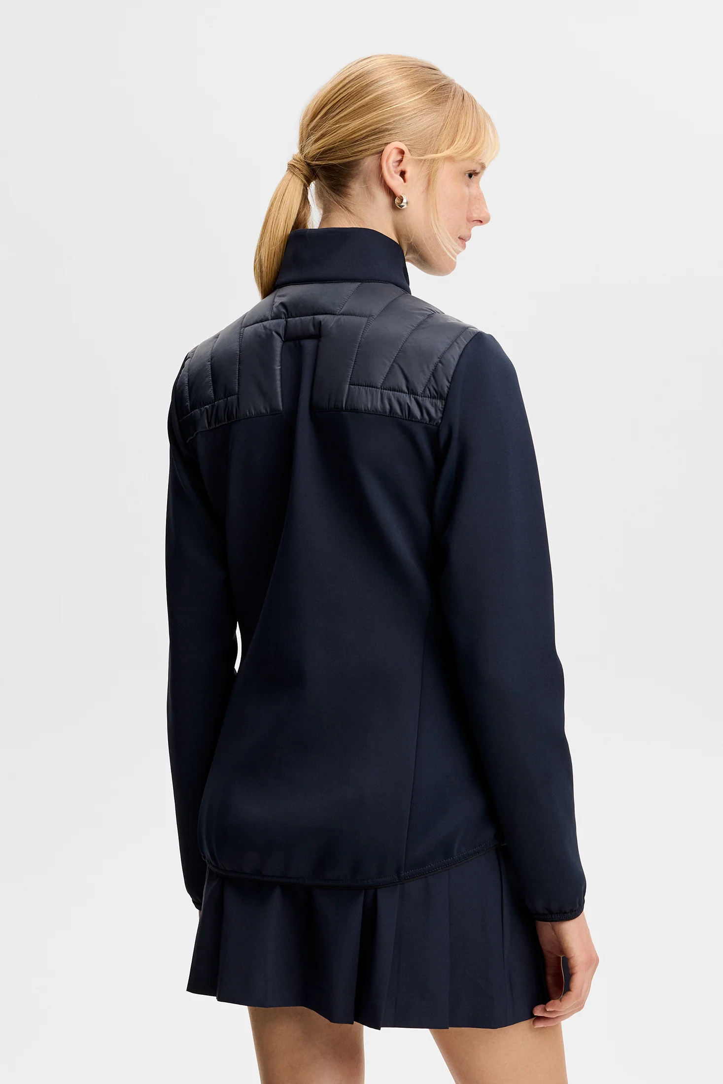 Holma Quilt Hybrid Jacket / JL Navy - Image 4